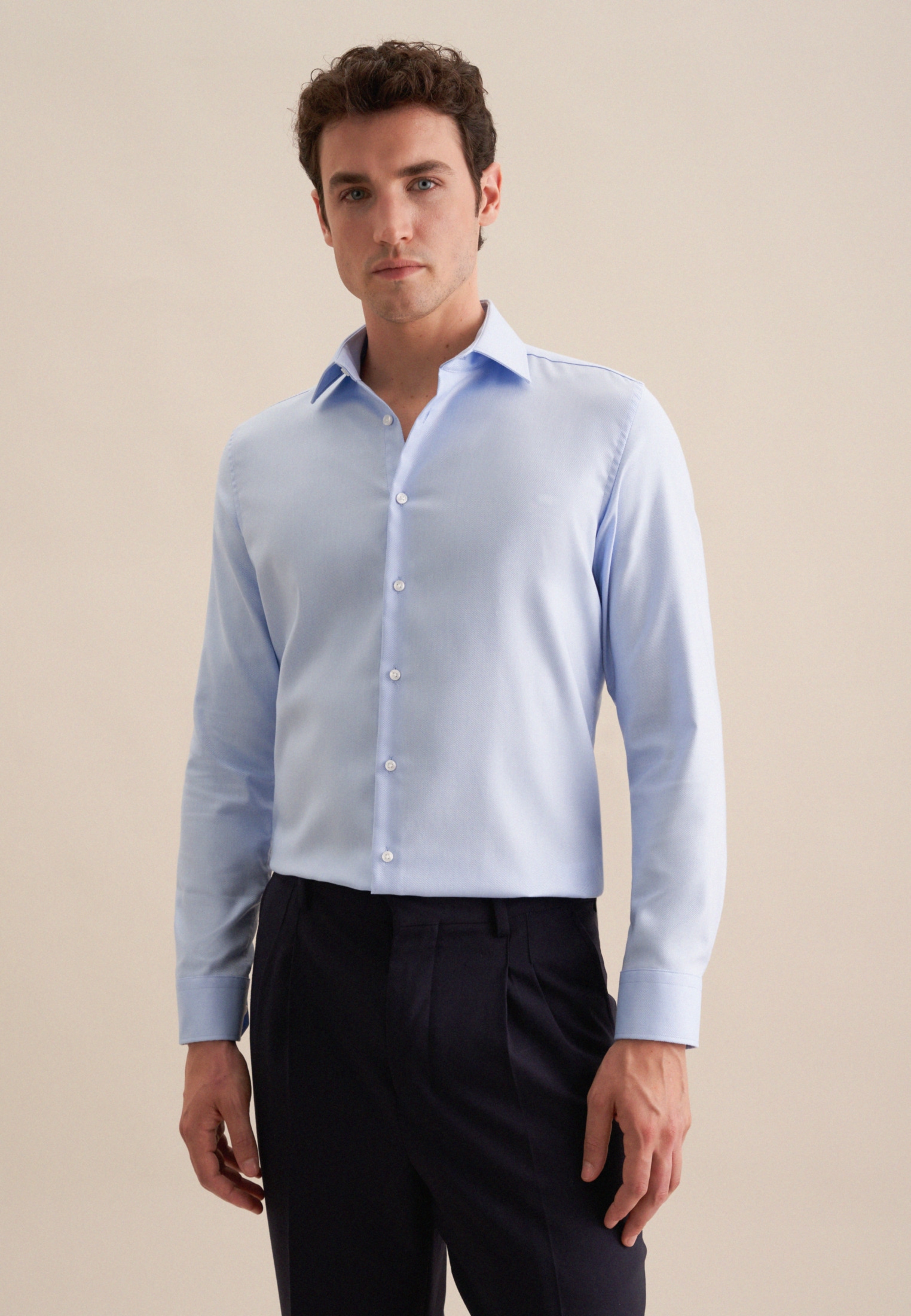 seidensticker Businesshemd »Schwarze Rose«, Slim Kentkragen Uni
