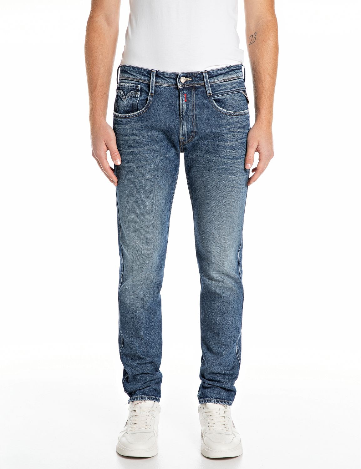 Slim-fit-Jeans »ANBASS«, mit Washed-Optik