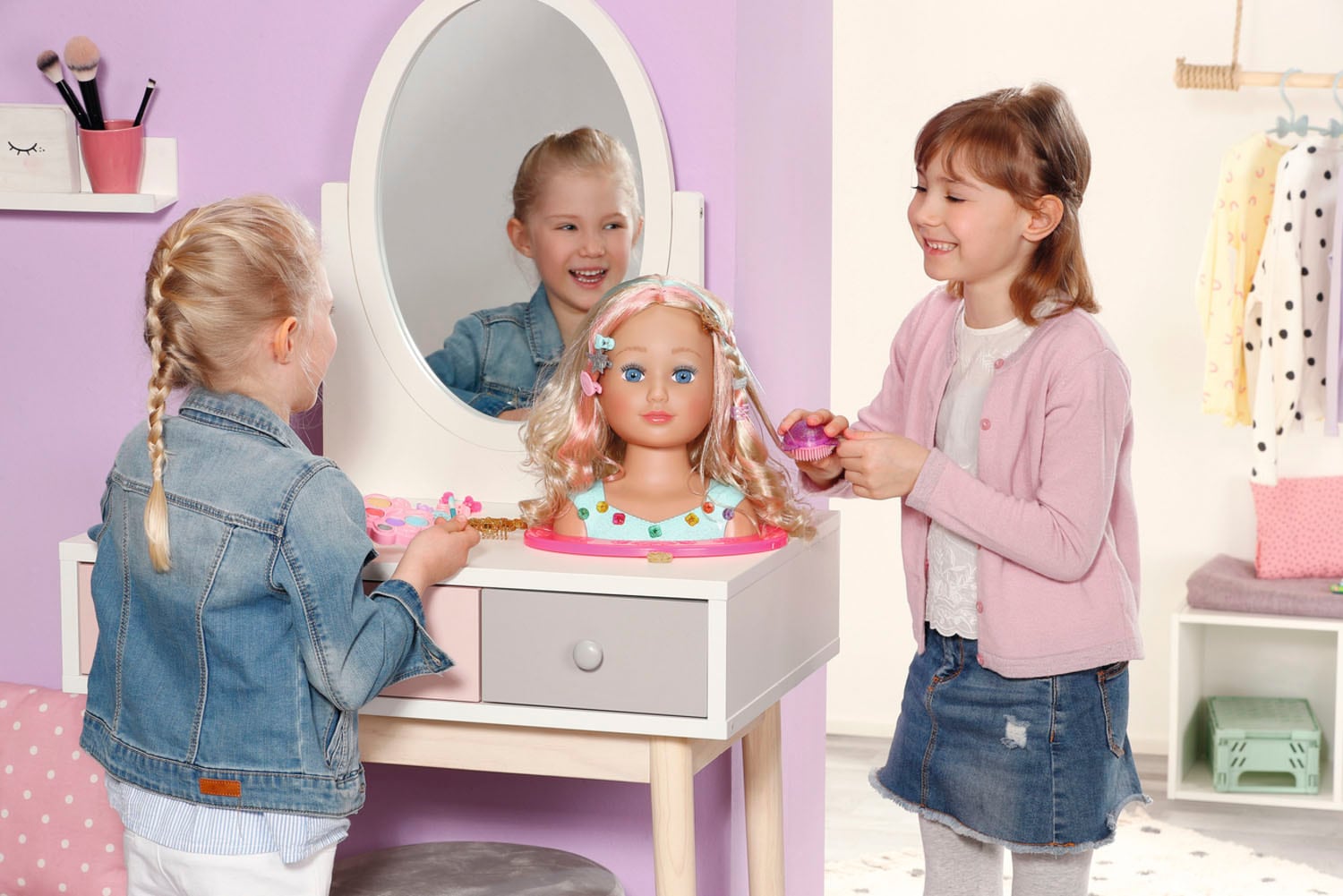 Baby Born Frisier- & Schminkkopf »Sister Styling Head Prinzessin«, mit Zubehör