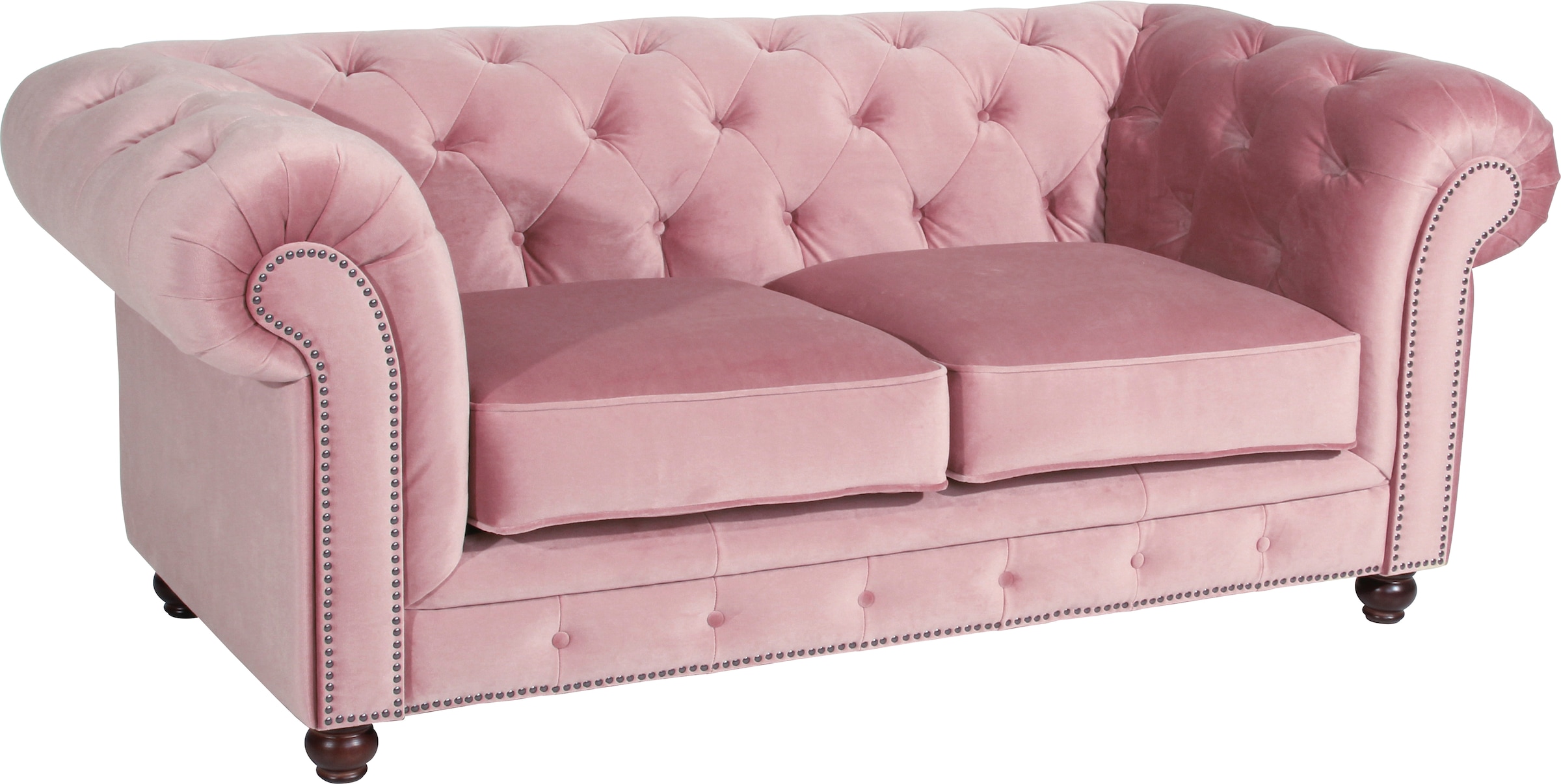 Max Winzer® Polstergarnitur »Old England Chesterfield, hochwertig und elegant«, (3 tlg.), mit edler Knopfheftung, 3-tlg.