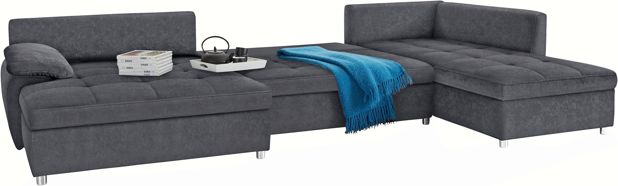 sit&more Wohnlandschaft »Labene U-Form«, wahlweise mit Bettfunktion und Bettkasten