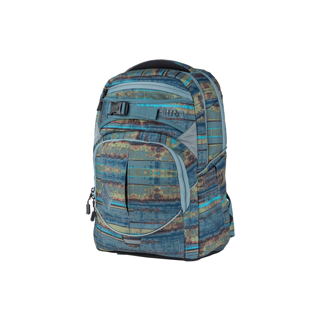 NITRO Schulrucksack »Superhero Frequency Blue«, Reflektoren