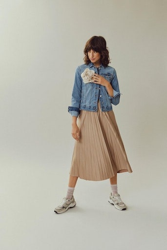 Vila Plisseerock »VINITBAN SKIRT - NOOS«