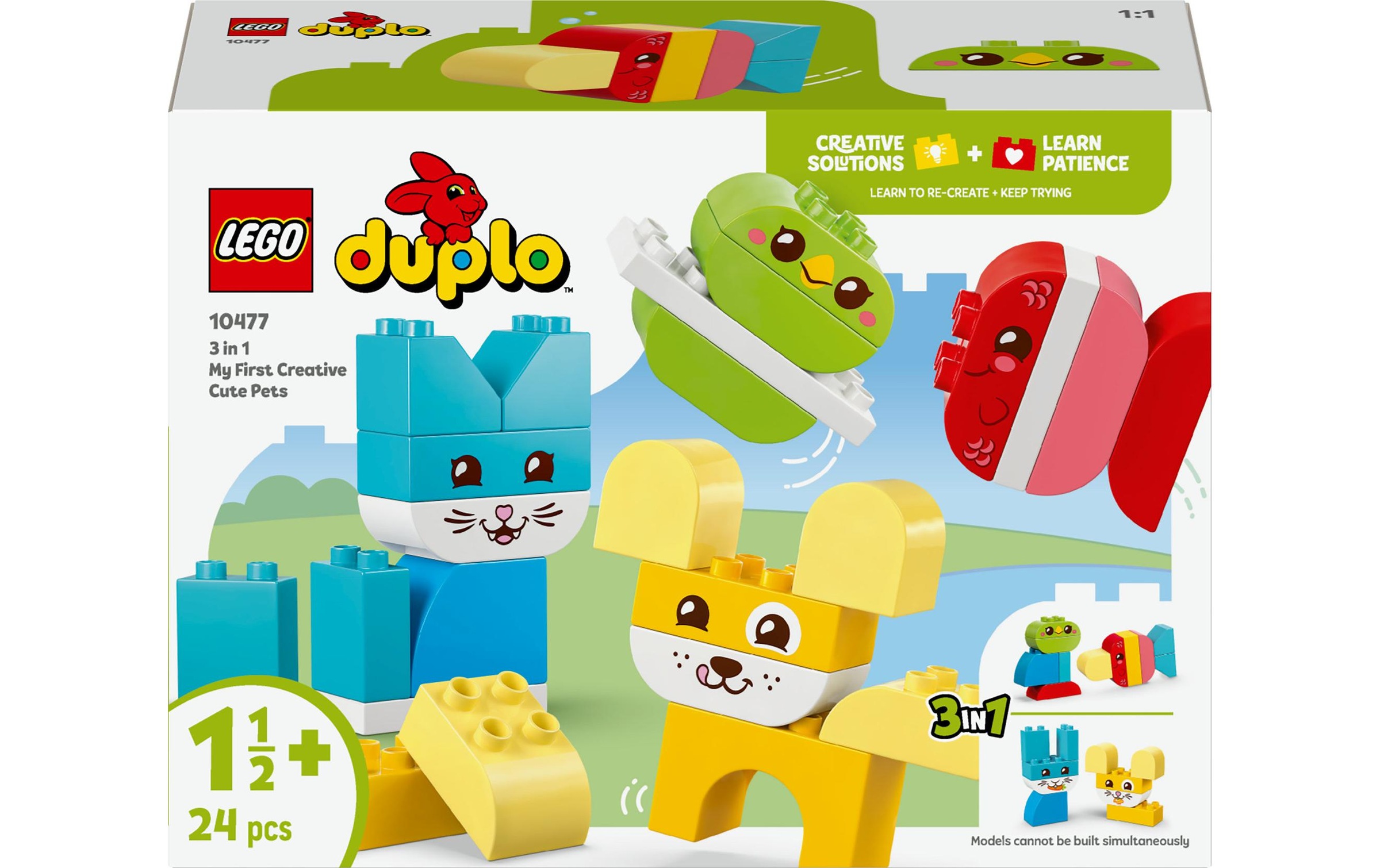 LEGO Konstruktionsspielsteine "DUPLO 3-in 1 Kreative Tiere 10477"