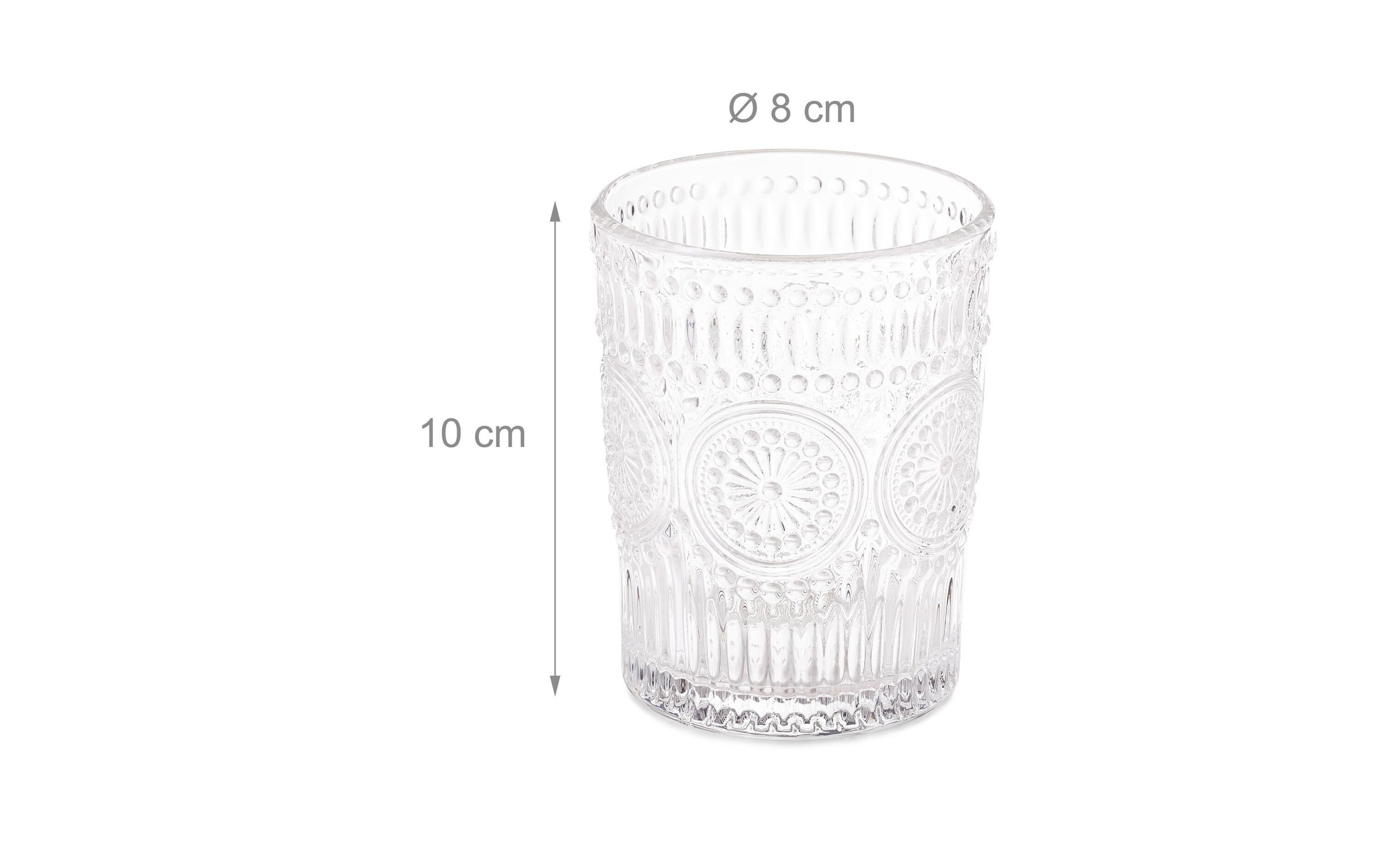 relaxdays Glas "4er Set, 300 ml"