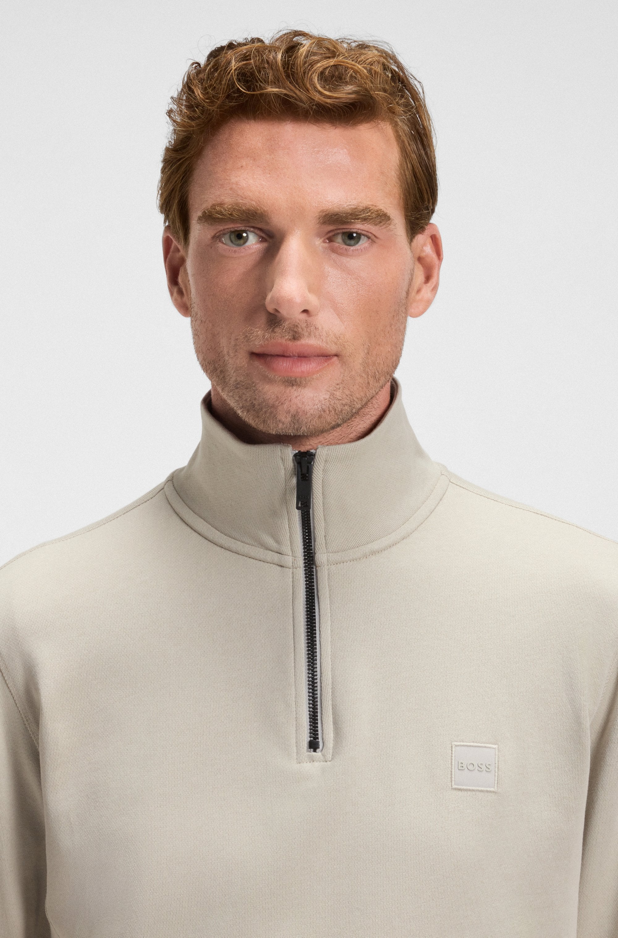 BOSS ORANGE Sweatshirt »Zetrust«, (1 tlg.), mit Reissverschluss am Kragen