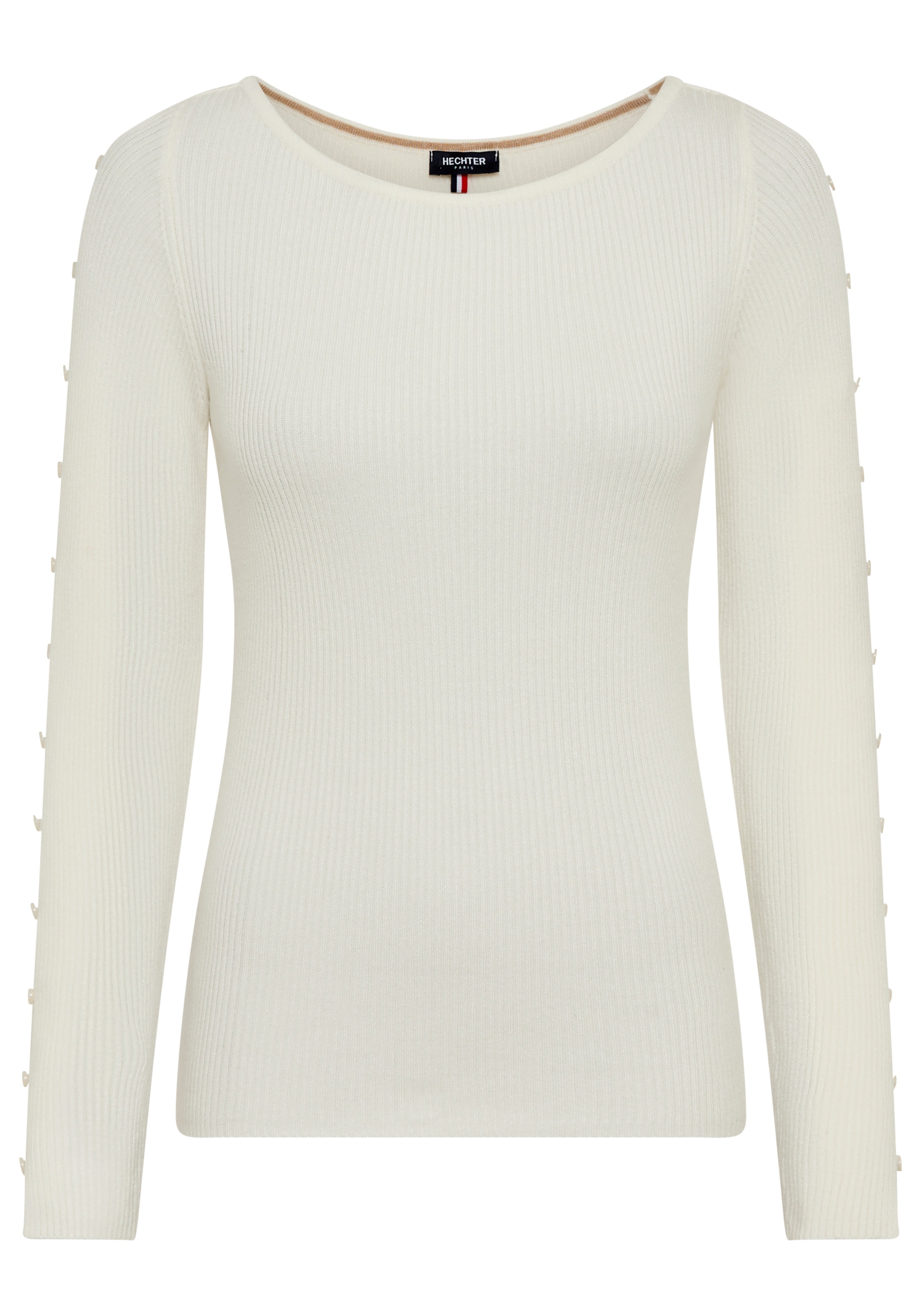 HECHTER PARIS Strickpullover, mit Ärmelknöpfchen - NEUE KOLLEKTION