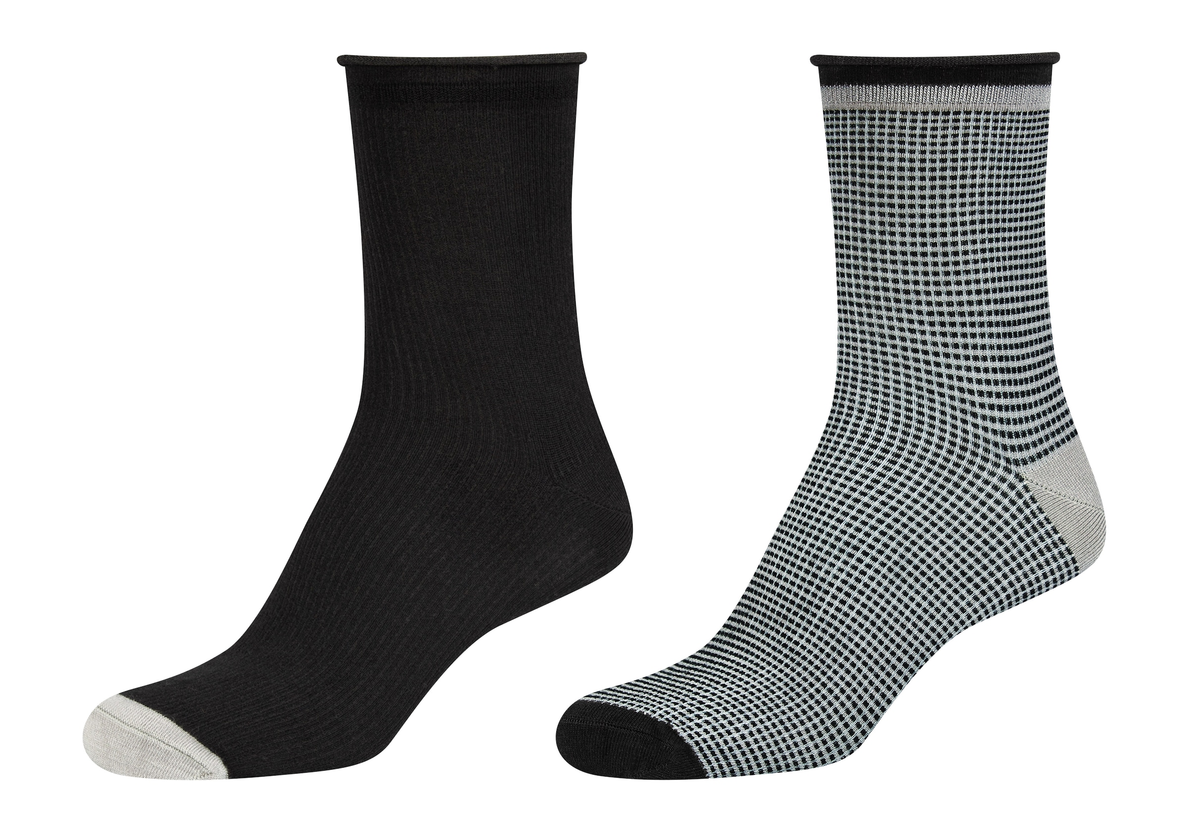 Camano Langsocken »silky touch«, (4 Paar), mit verstärkter Ferse