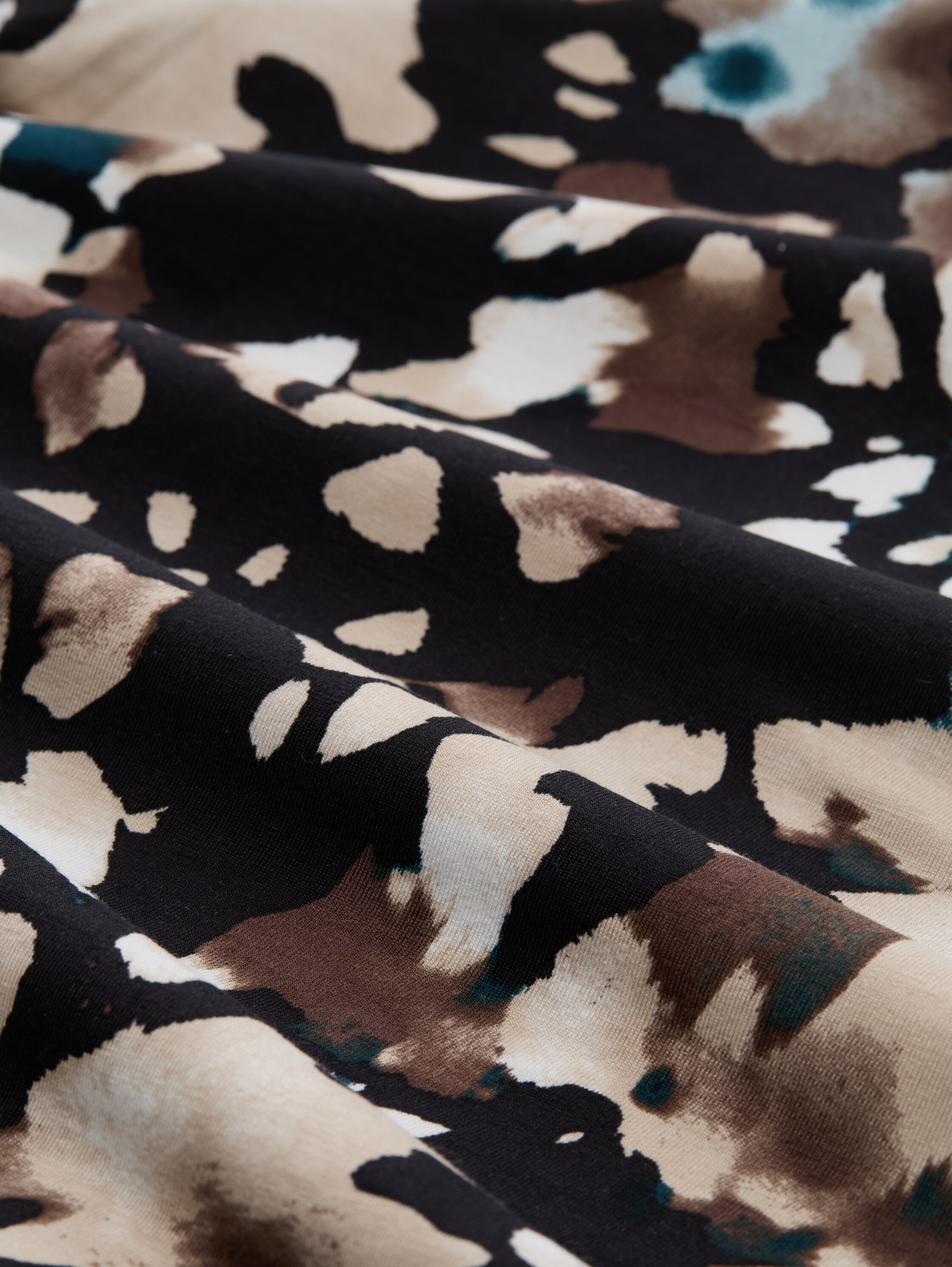 TOM TAILOR Denim Rollkragenshirt, mit All-Over Print