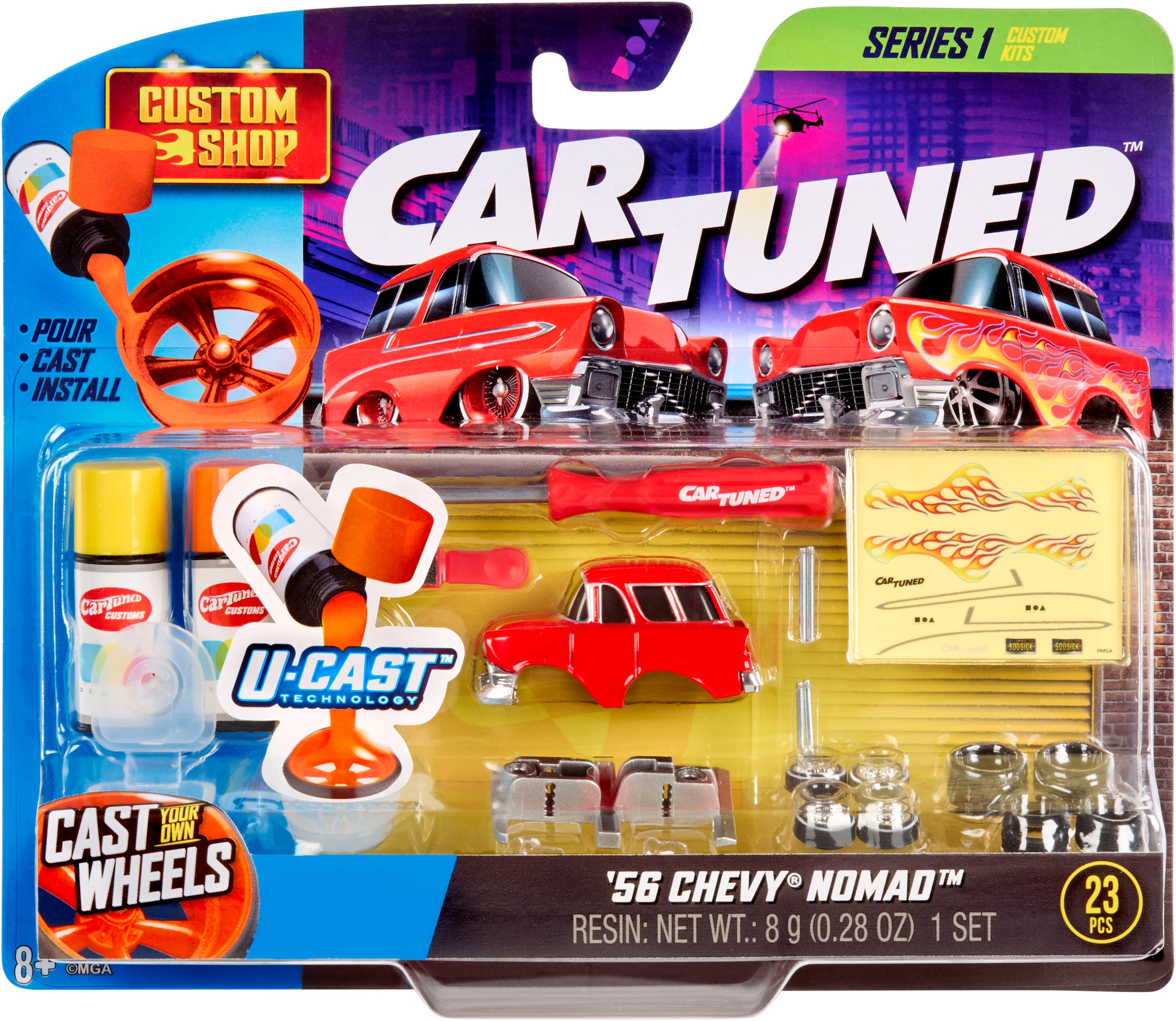CARTUNED "CarTuned, Custom Model Kit - 1956 Chevy Nomad" 1:24