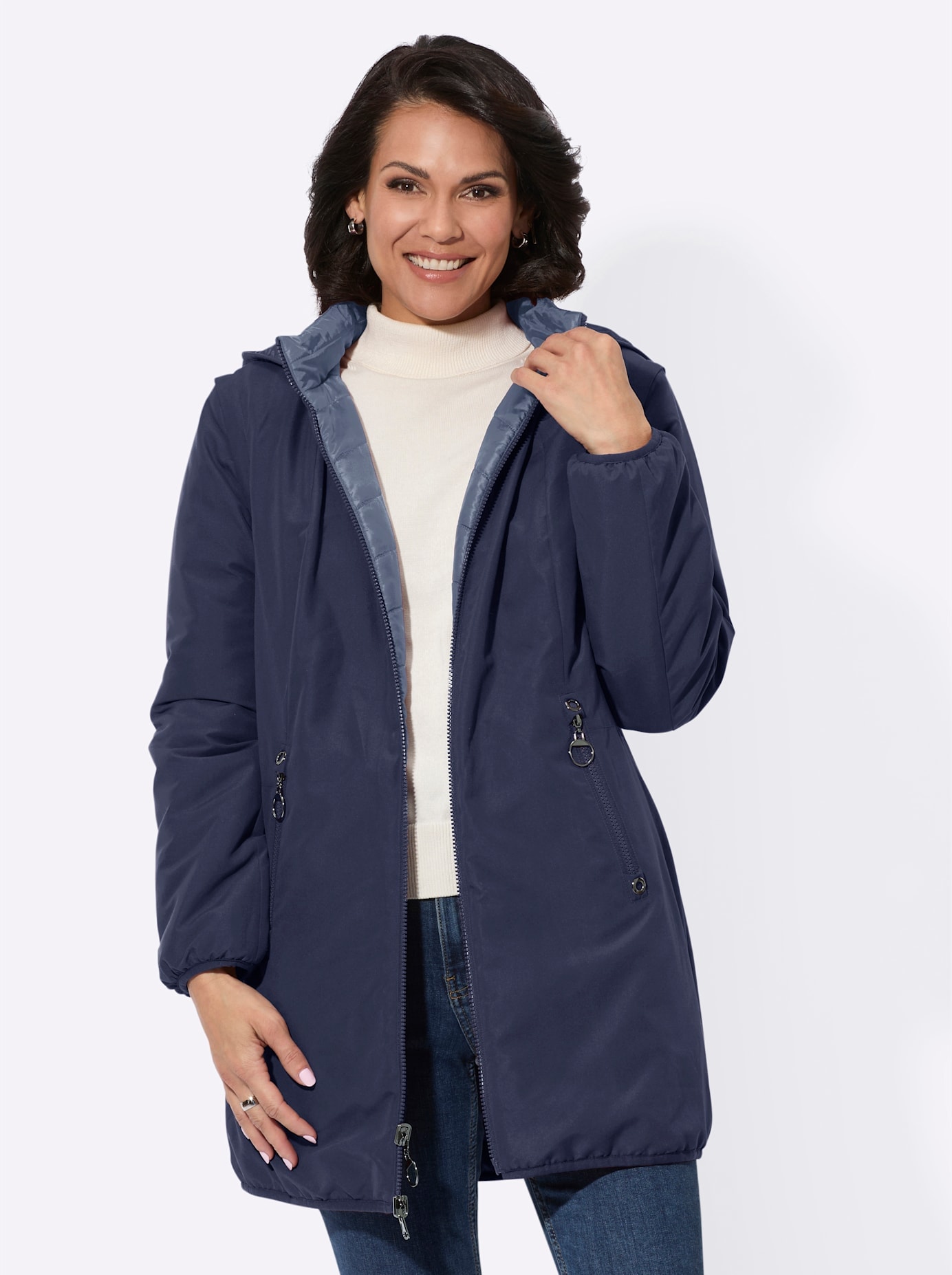 Casual Looks Wendejacke, mit Kapuze