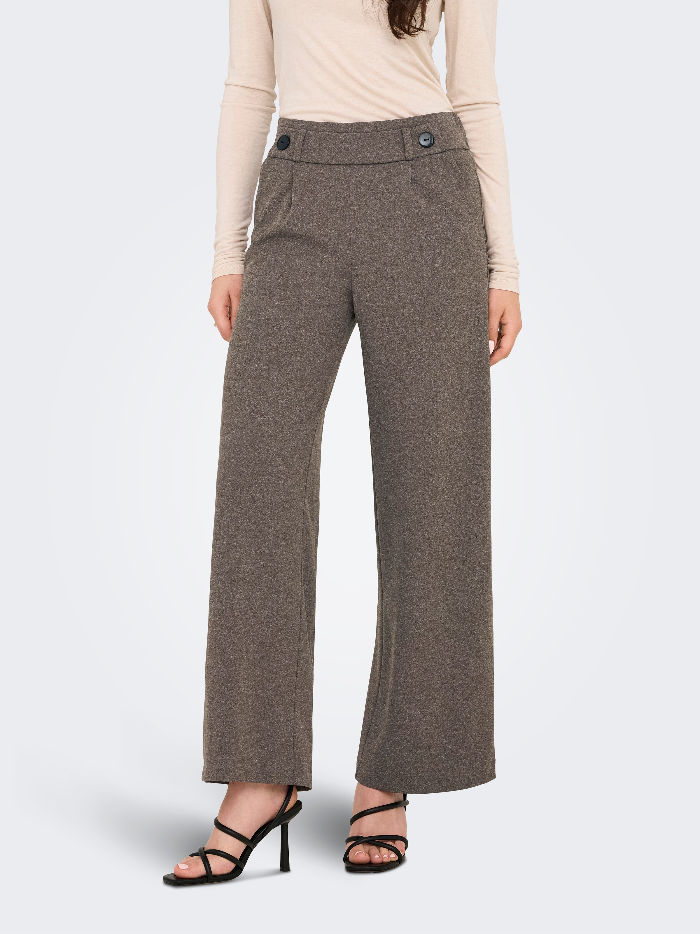 JDY Jerseyhose »JDYGEGGO NEW LONG PANT JRS NOOS« mit dekorativem Riegel vorne am Bund