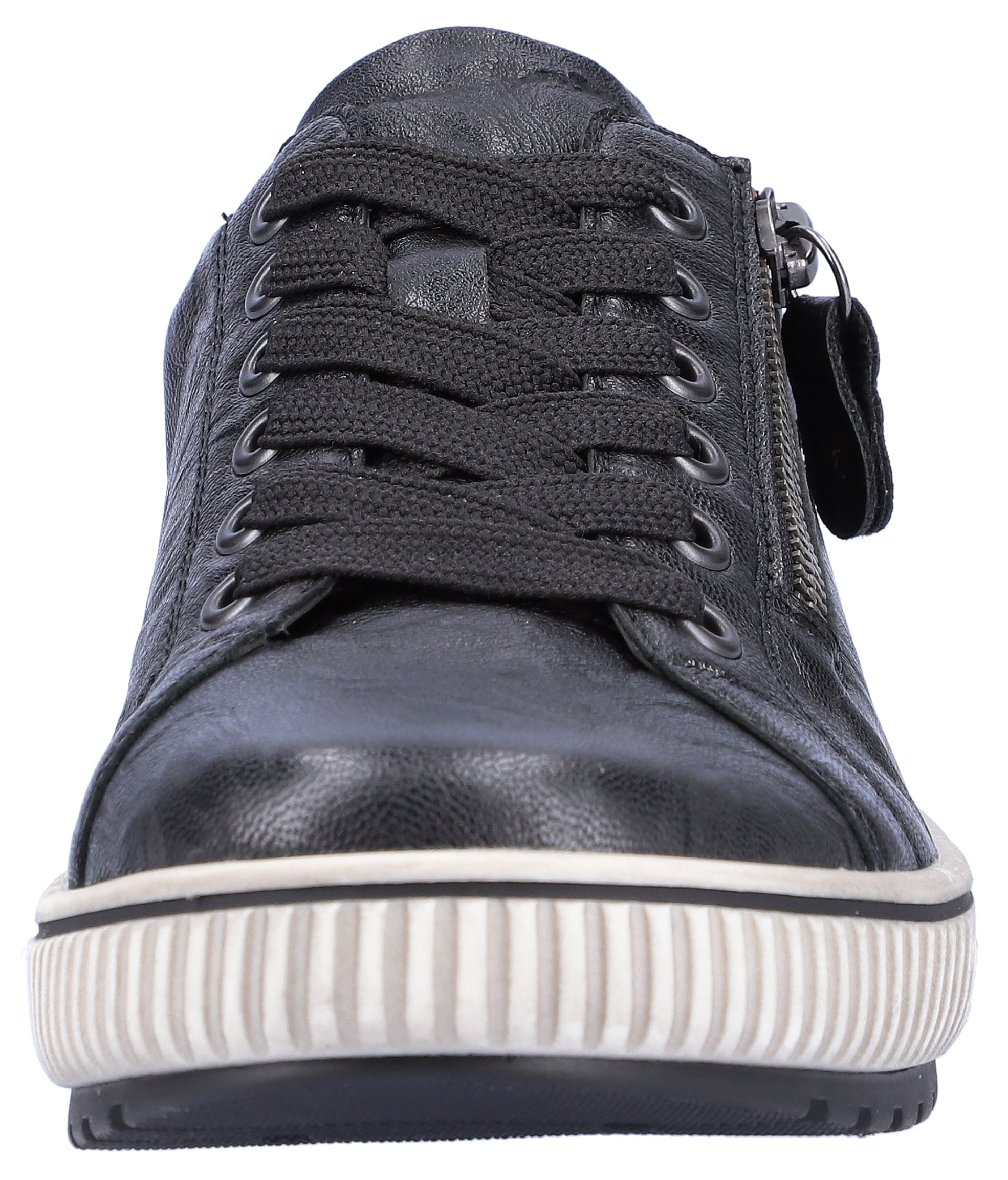 Remonte Plateausneaker, Freizeitschuh, Halbschuh, Schnürschuh mit Aussenreissverschluss