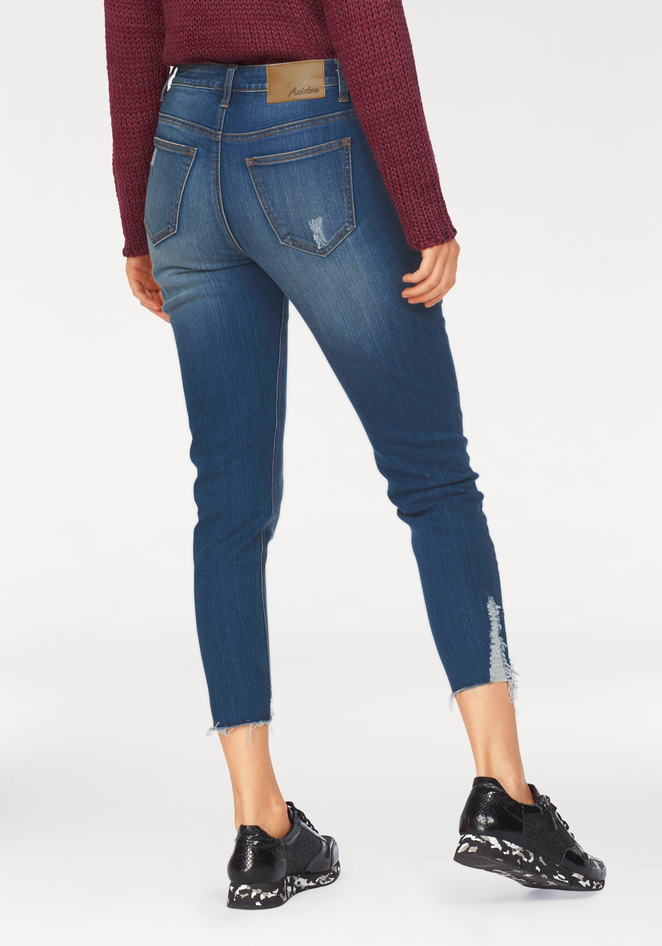 kaufen mit Jelmoli-Versand Destroyed-Effekt Aniston Skinny-fit-Jeans, Schweiz online CASUAL bei