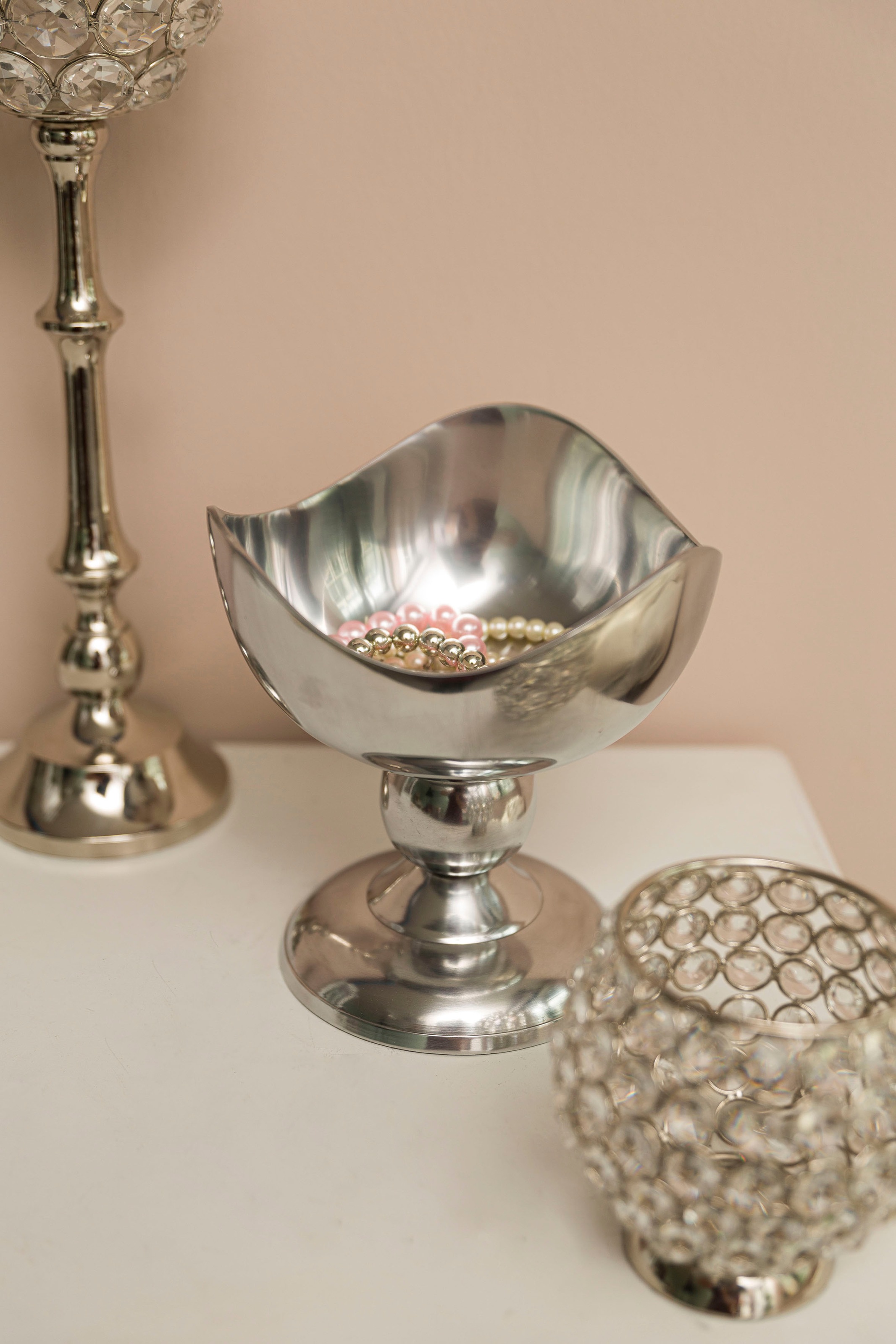 Myflair Möbel & Accessoires Dekoschale »Kamala, silberfarben«, silberfarben