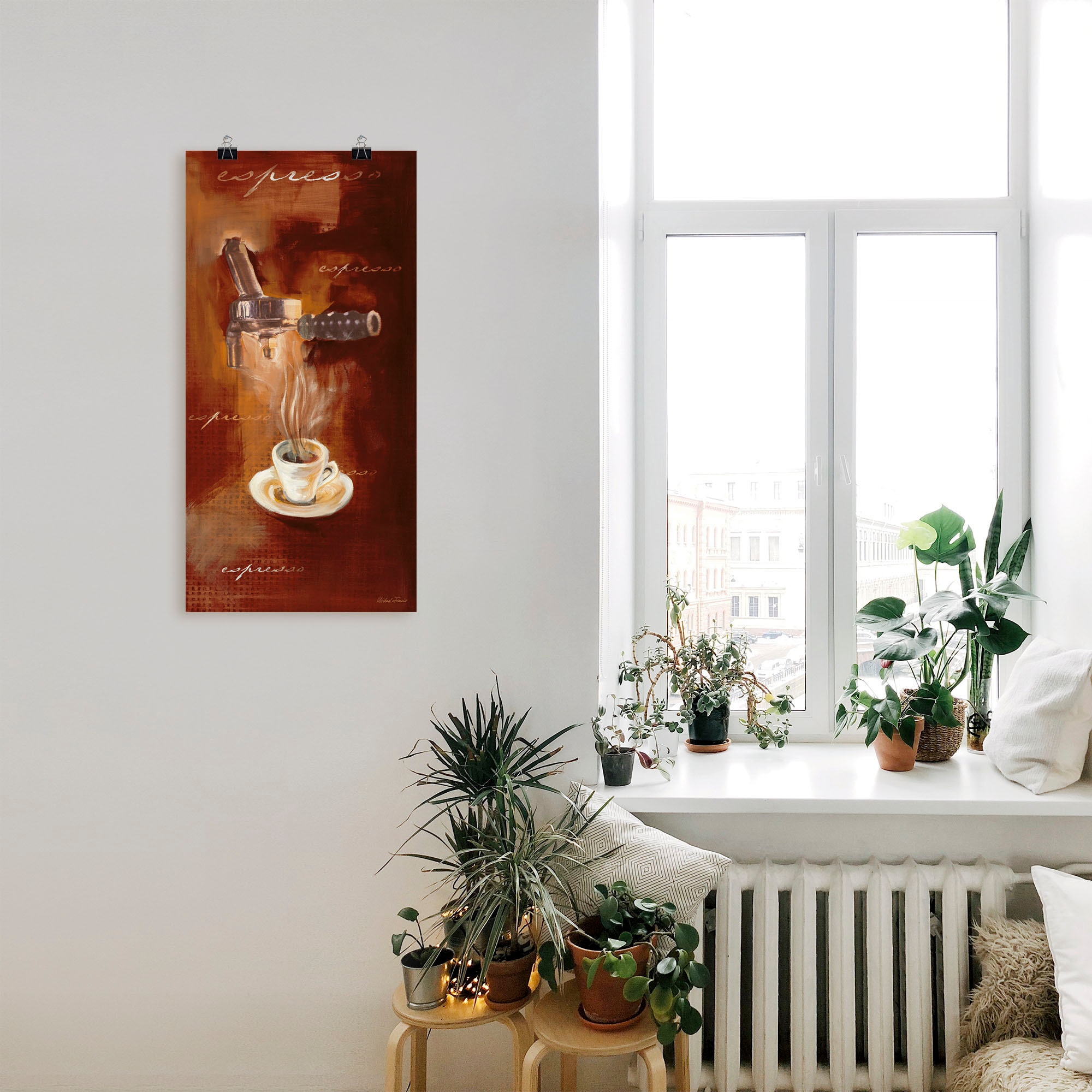 Artland Wandbild »Espresso I«, Getränke, (1 St.), als Alubild, Outdoorbild, Leinwandbild, Poster, Wandaufkleber