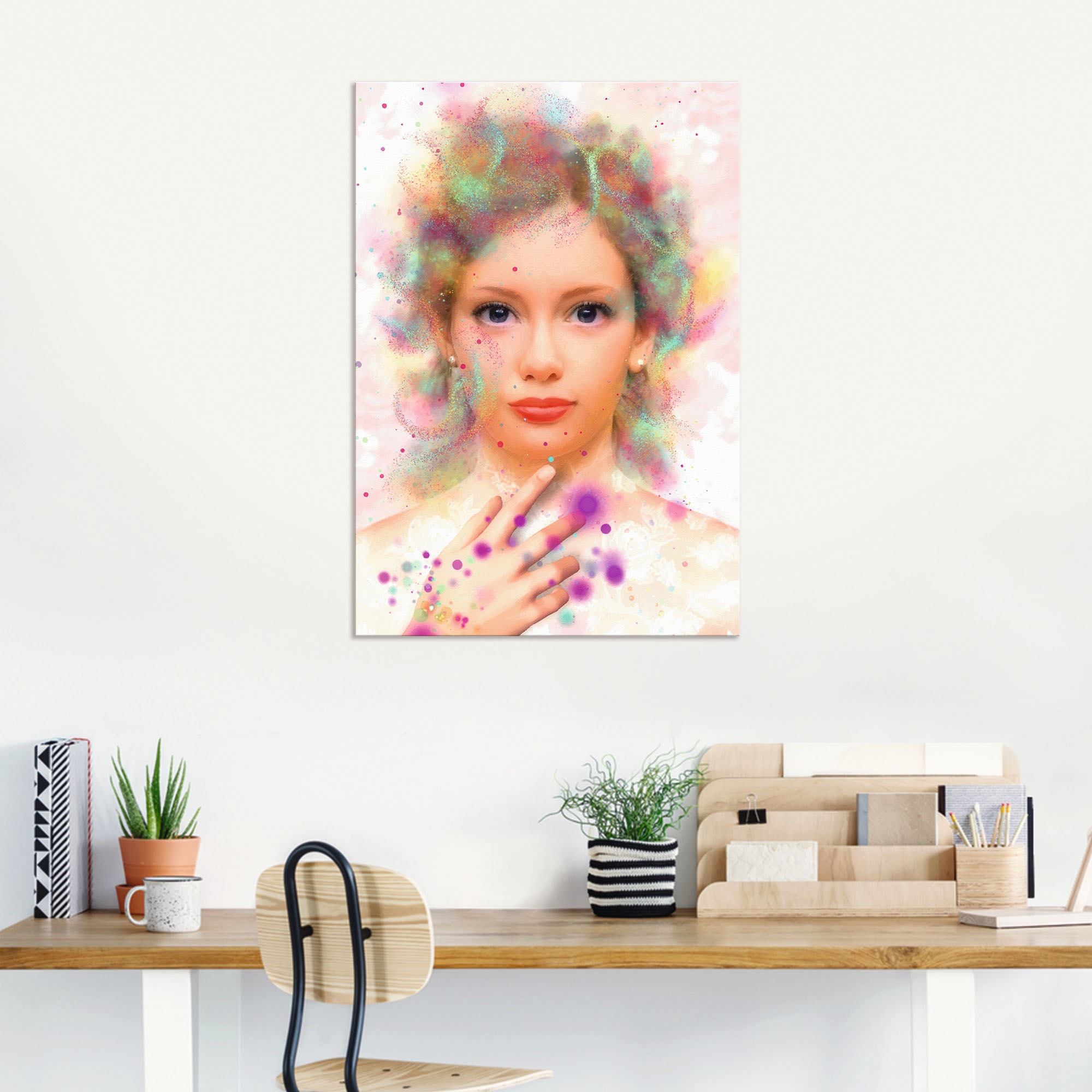 Artland Wandbild »Seelenfarben«, Bilder von Frauen, (1 St.), als Alubild, Leinwandbild, Wandaufkleber oder Poster in versch. Grössen