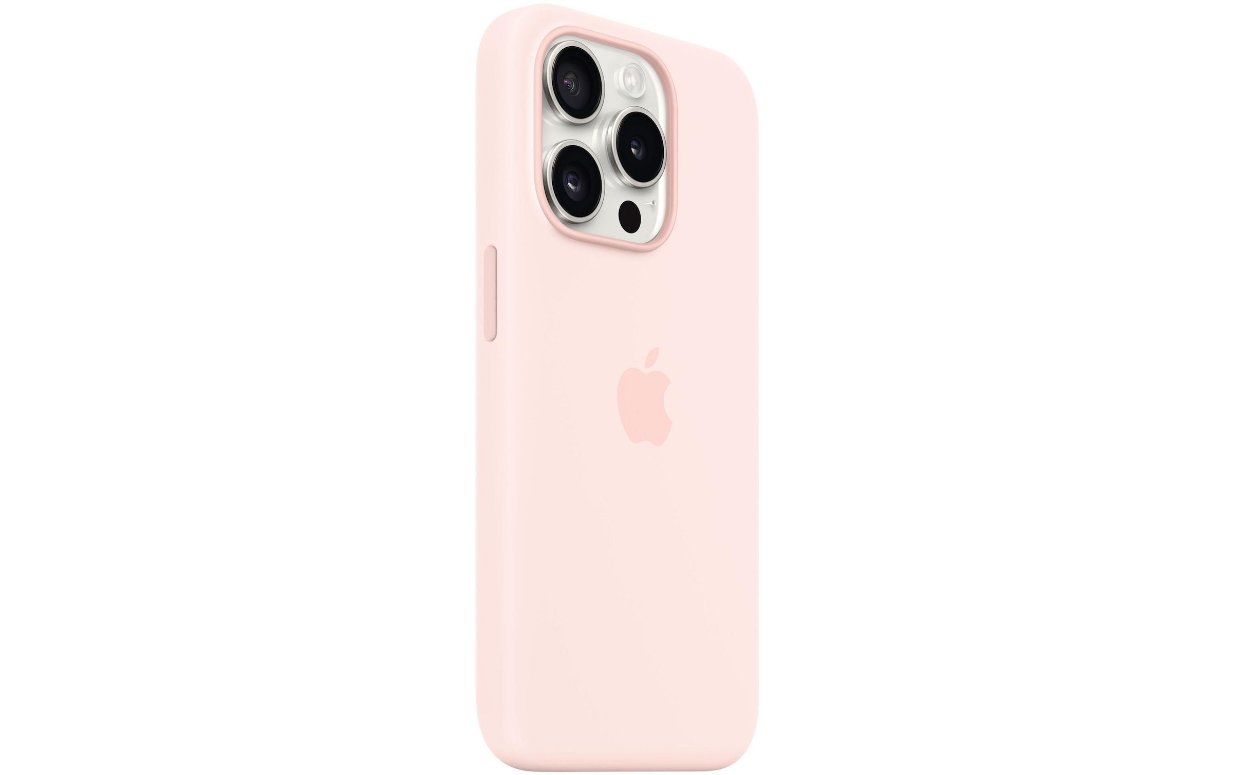 Apple Smartphone Silikon Case mit MagSafe, iPhone 15 Pro, Hellrosa