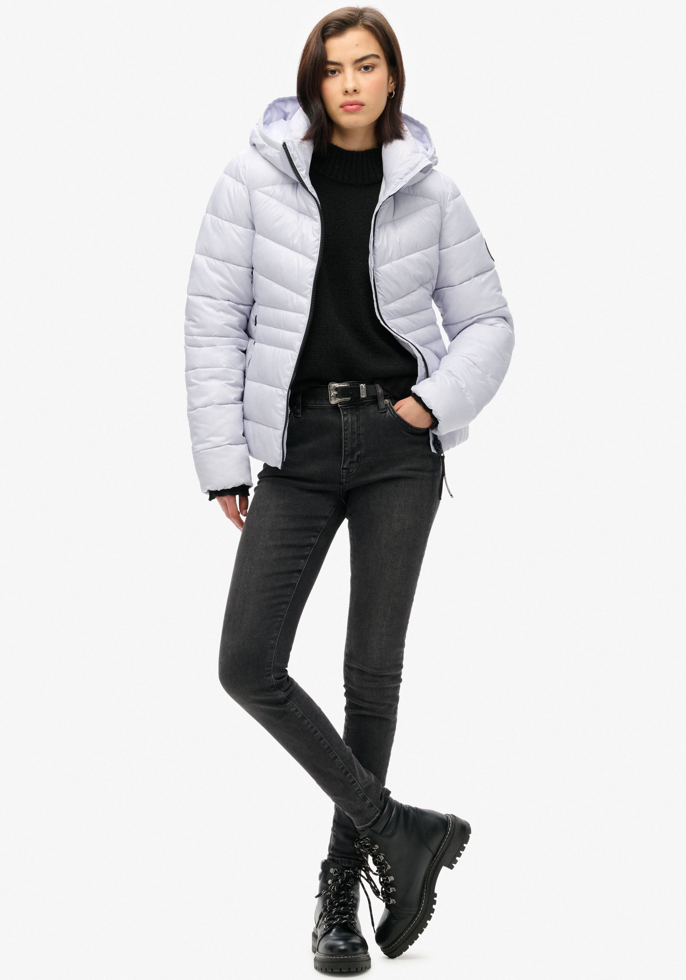 Superdry Steppjacke »HOODED FUJI QUILT PADDED JKT«, mit Kapuze