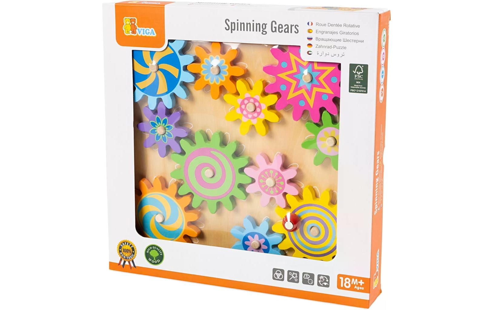 Viga® Holzspielzeug Lernspielzeug »Zahnrad-Spielzeug«