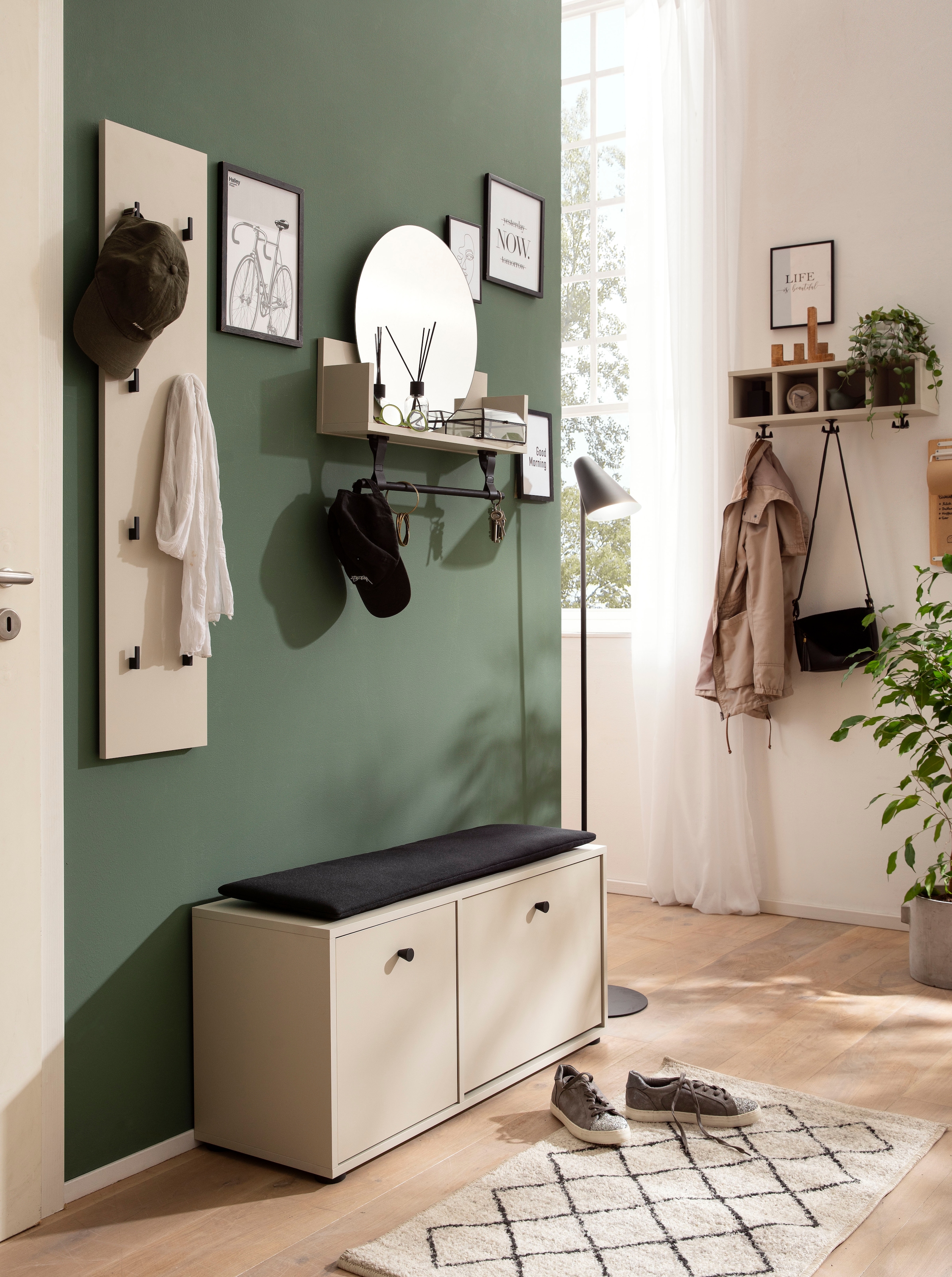 Schildmeyer Garderobenpaneel »Lovund, Breite 24 cm«, 8 Kleiderhaken
