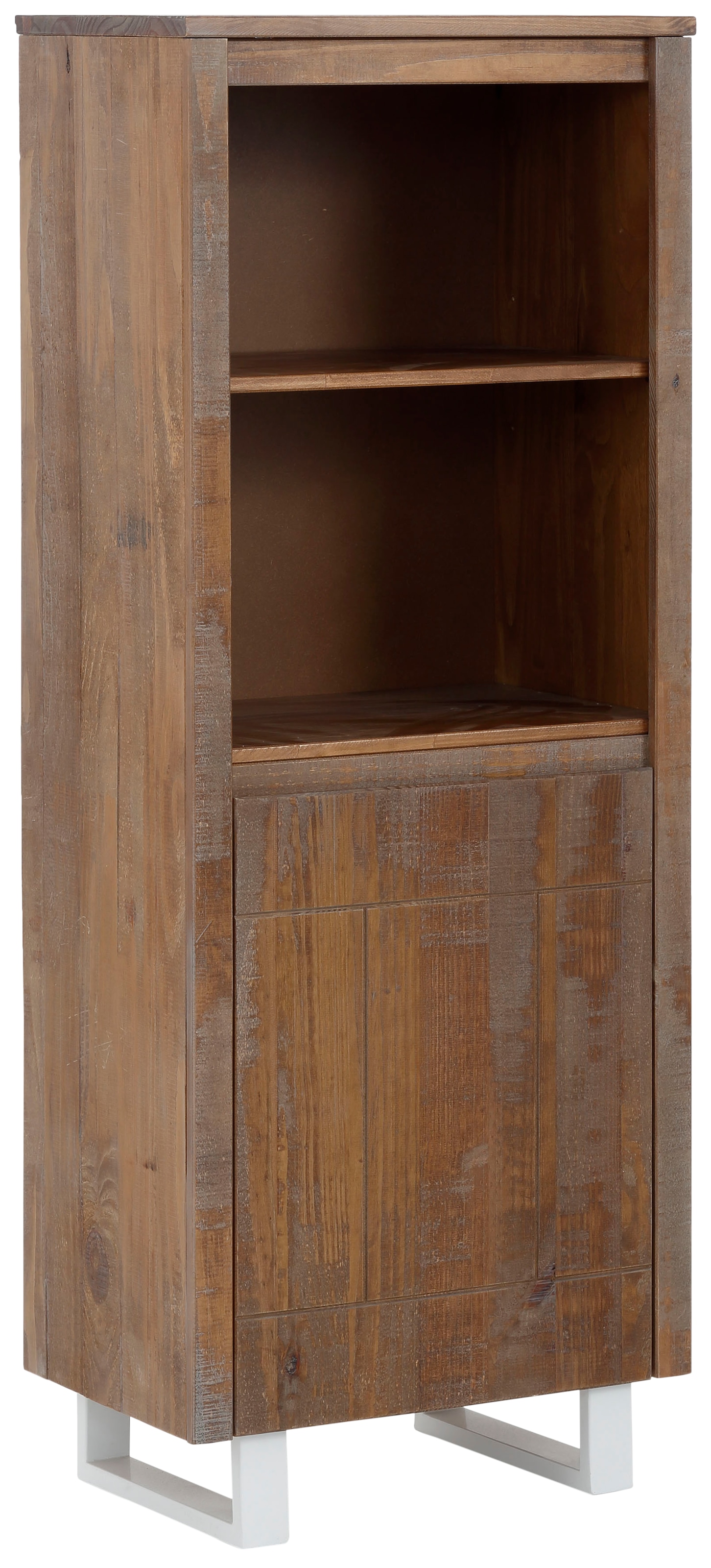 Home affaire Bücherregal »Lagos«, aus schönem massivem Kiefernholz, grifflos, Breite 55 cm