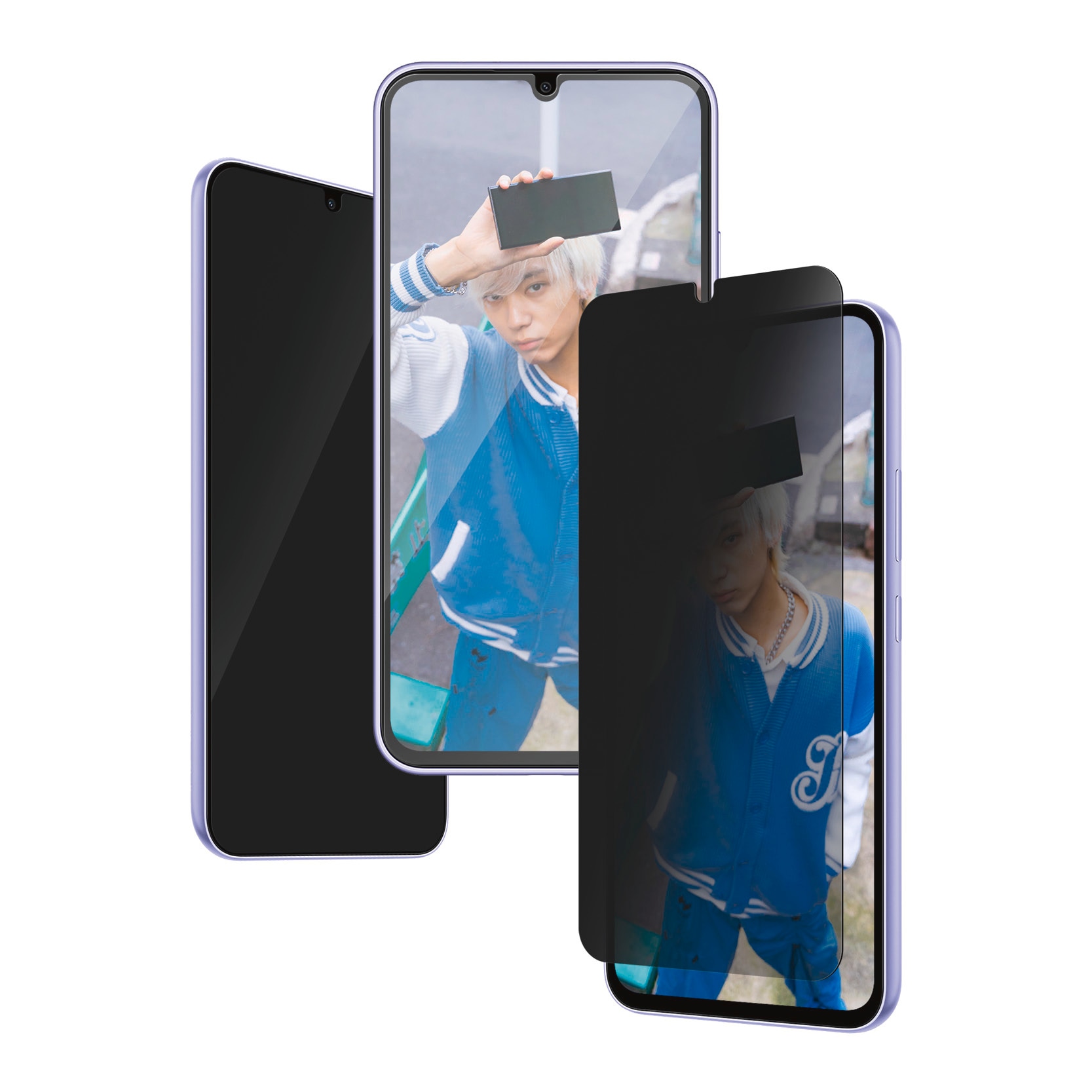 PanzerGlass Displayschutzglas »Ultra Wide Fit Privacy Screen Protector«, für Samsung Galaxy A35 5G, Blickschutz Displayschutzfolie Displayschutz Kratz-& Stossfest