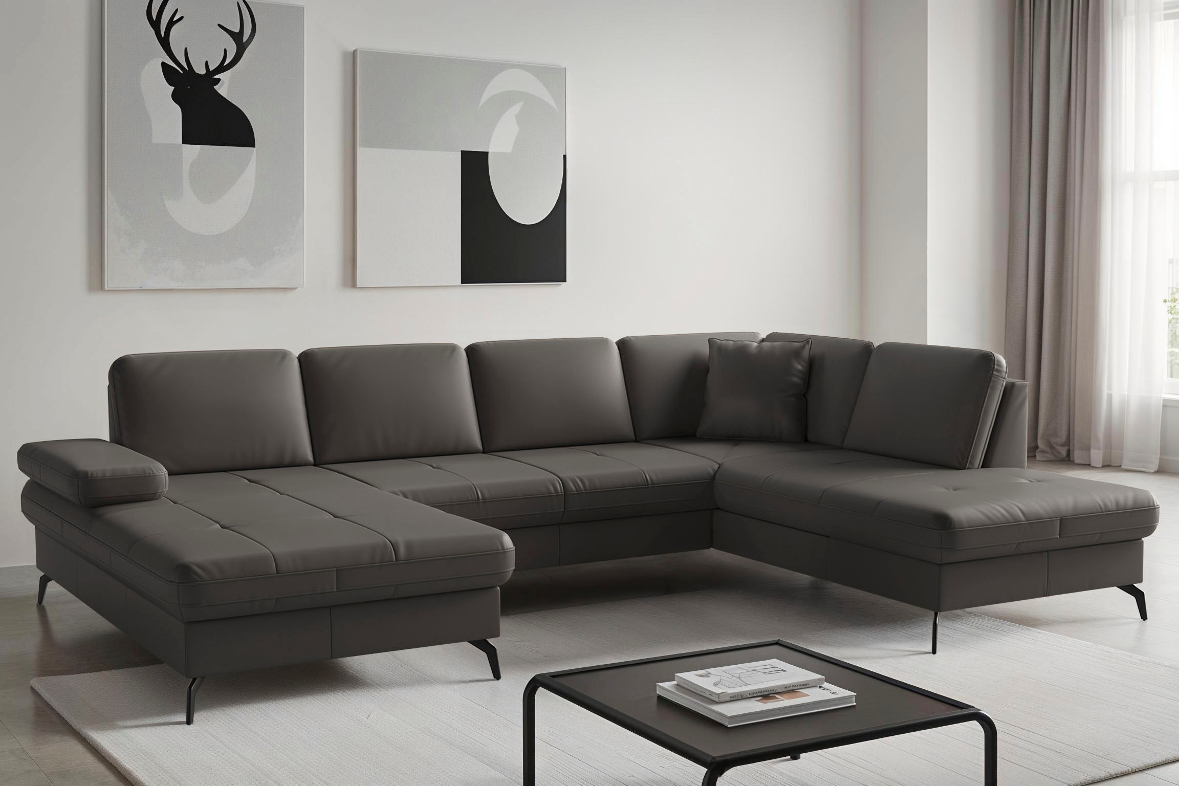 sit&more Wohnlandschaft "Morris Jubi, Breite 300 cm" mit Armteilfunktion, optional mit Bettfunktion