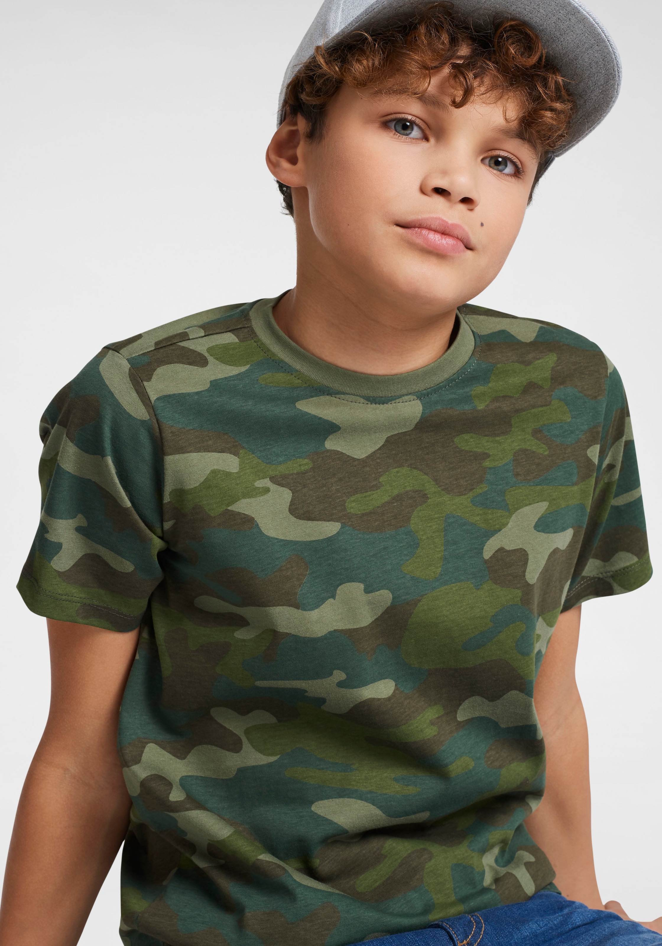 Tarnoptik« KIDSWORLD bestellen | online ✵ T-Shirt »in cooler Jelmoli-Versand