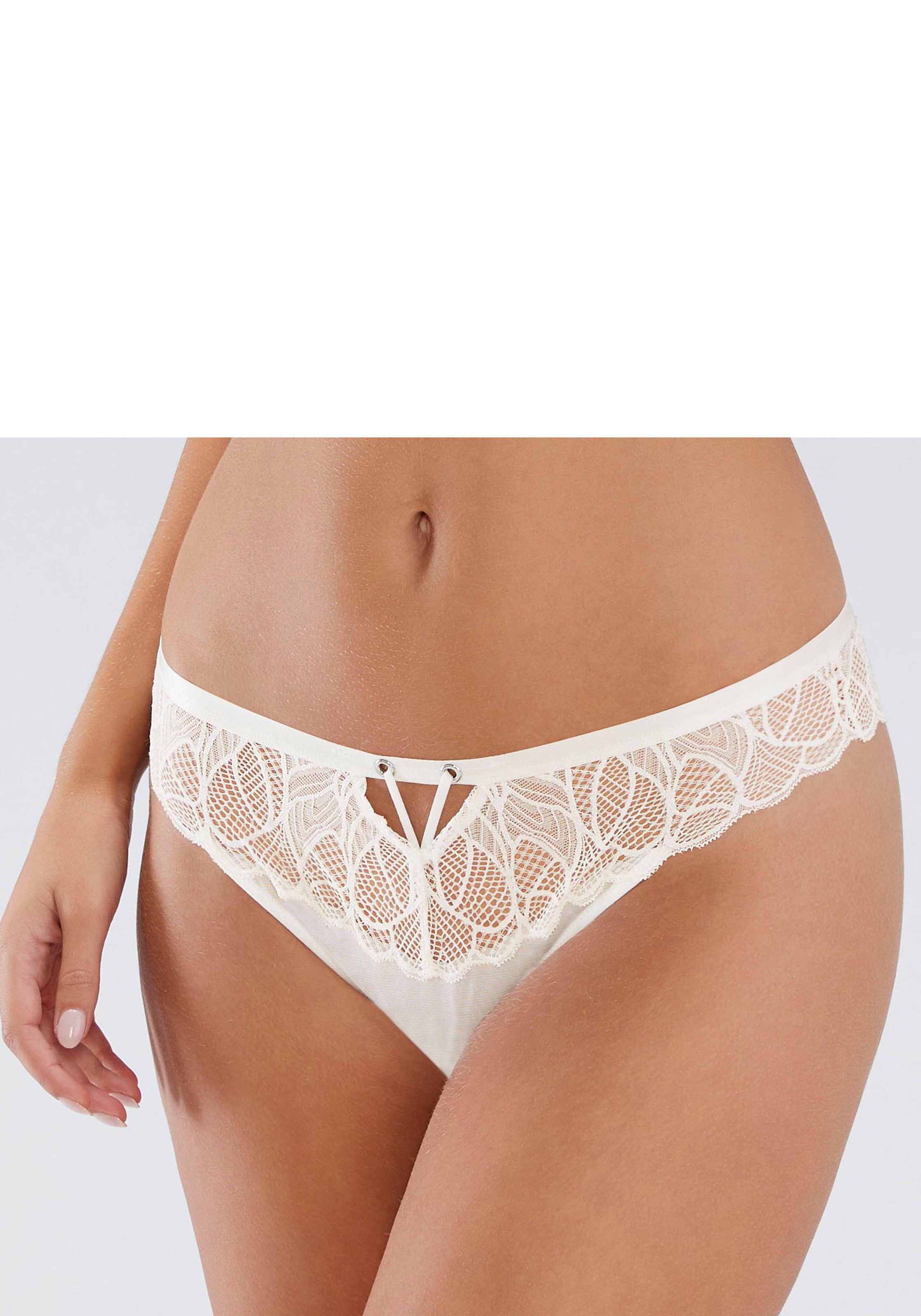 LASCANA String »Alicia« mit schönem Bund aus feiner Spitze