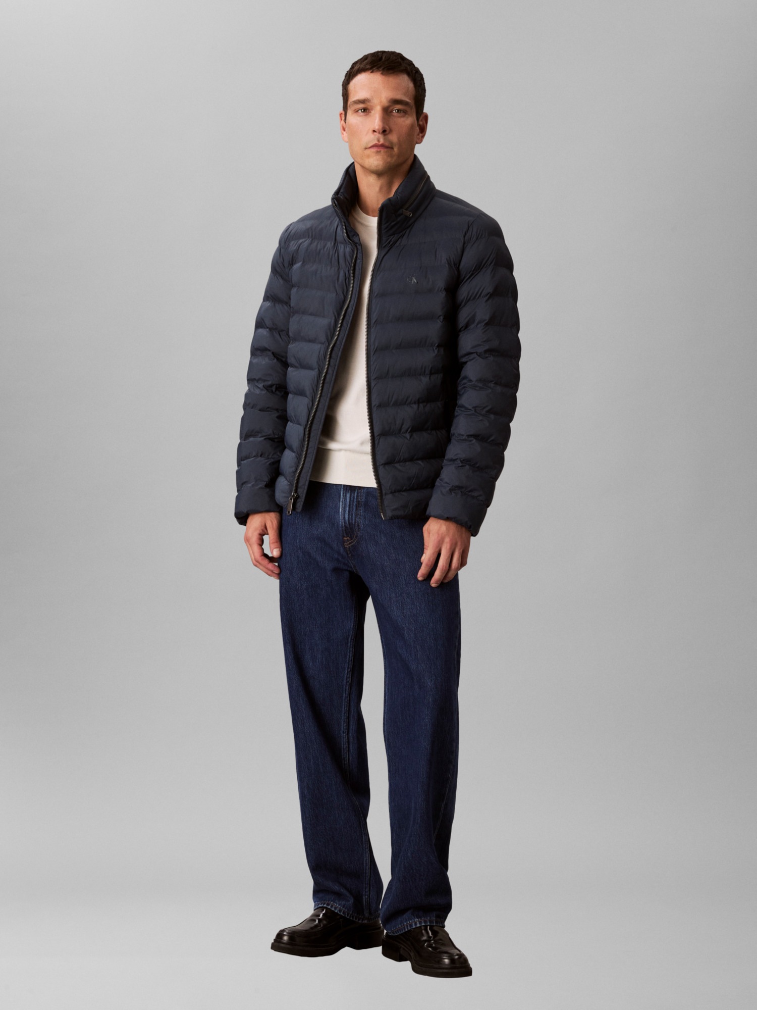 Calvin Klein Jeans Steppjacke »LS NYLN MD WT HDD F«, mit Kapuze, mit Kapuze im Kragen