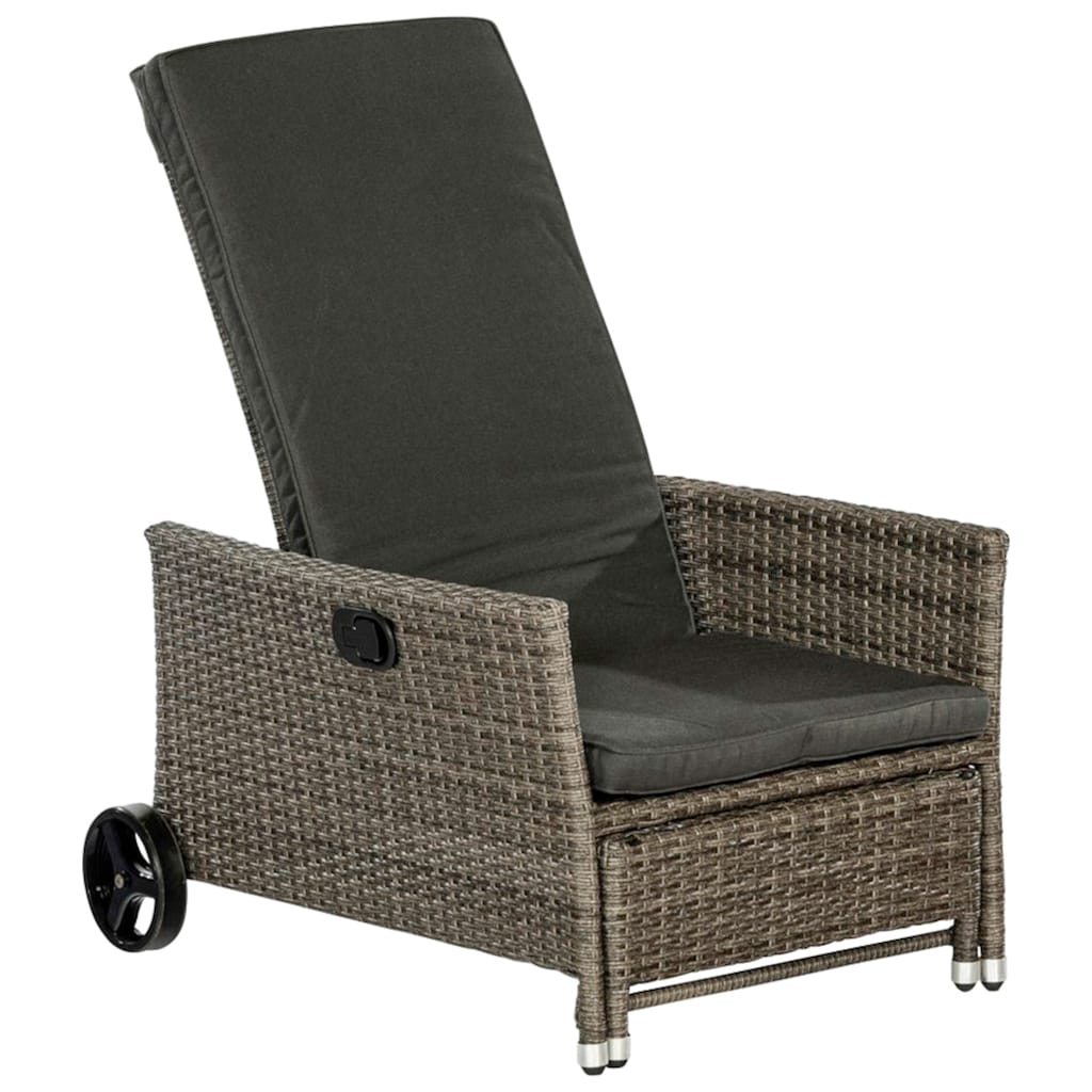 MERXX Gartensessel »Komfort Deckchair«, (4-tlg.)