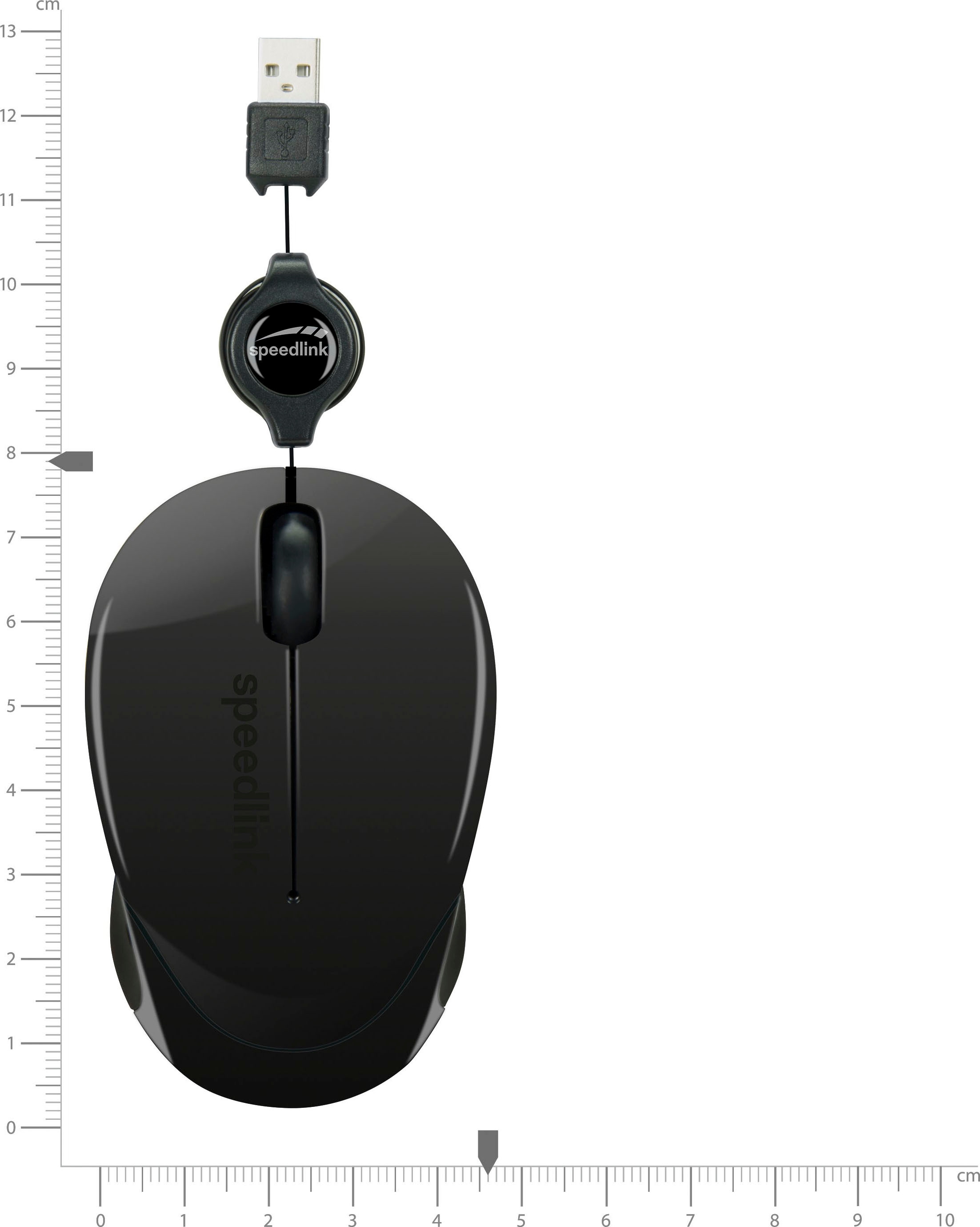 Speedlink Maus »BEENIE Mobile Mouse silent«, kabelgebunden, kompakte Maus kabelgebunden USB, einstellbare Kabellänge