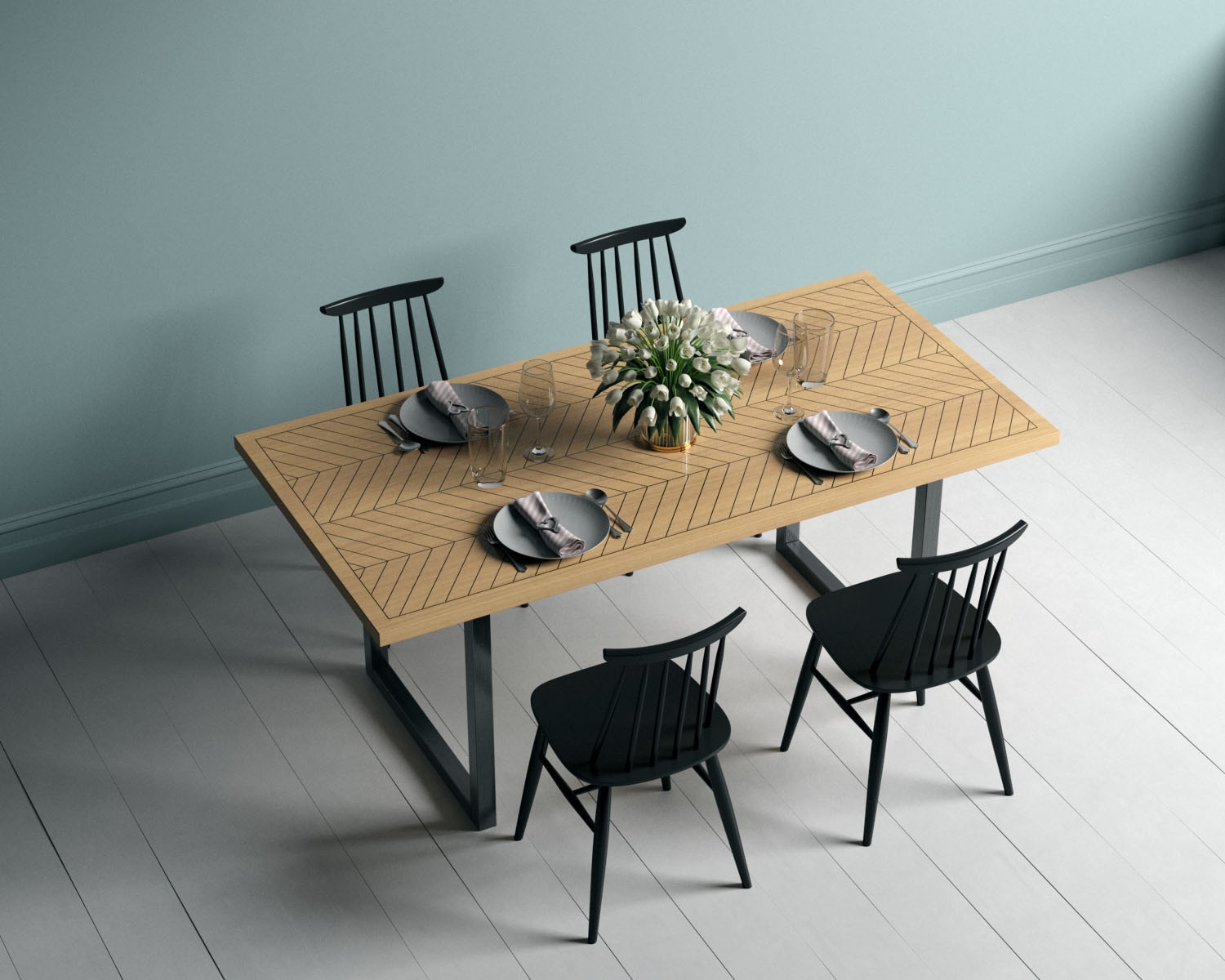 Woodman Esstisch »Camden«, aus teilmassiver Birke, Breite 80 cm, FSC®-zertifiziert