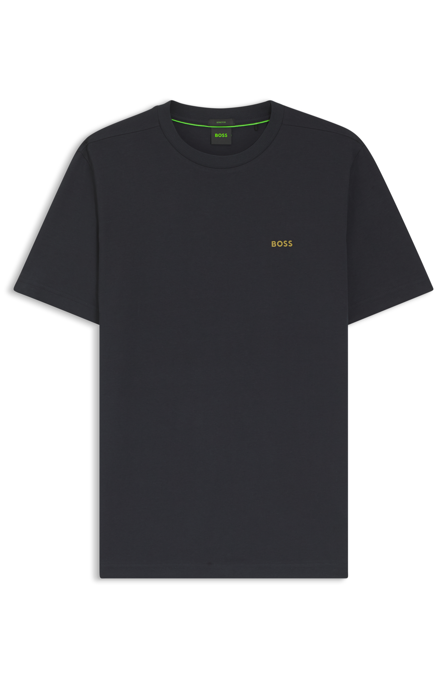 BOSS GREEN Rundhalsshirt »Tee«, mit gummiertem Kontrast-Logo