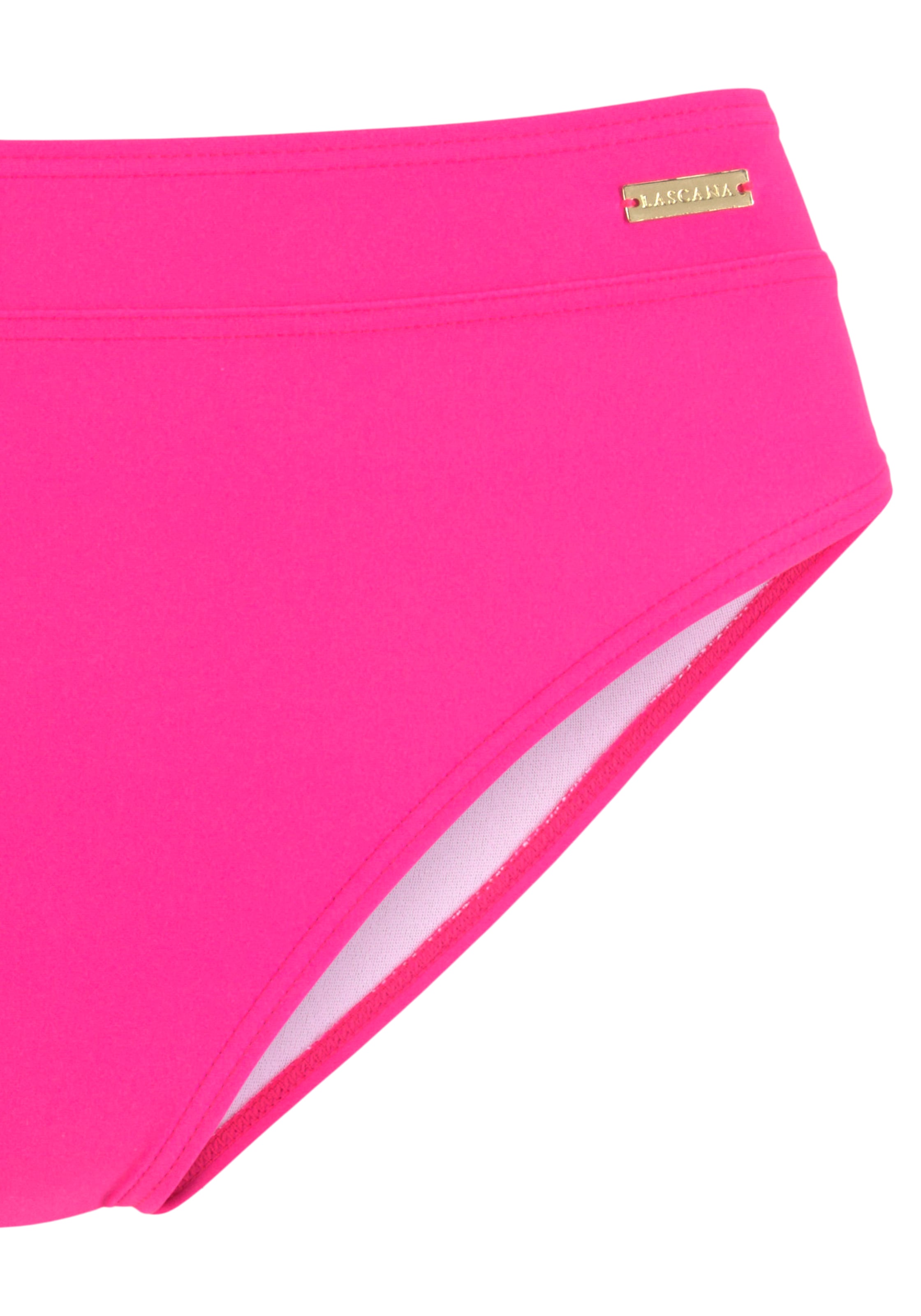 LASCANA Highwaist-Bikini-Hose »Lolo«, mit angesetztem Bündchen