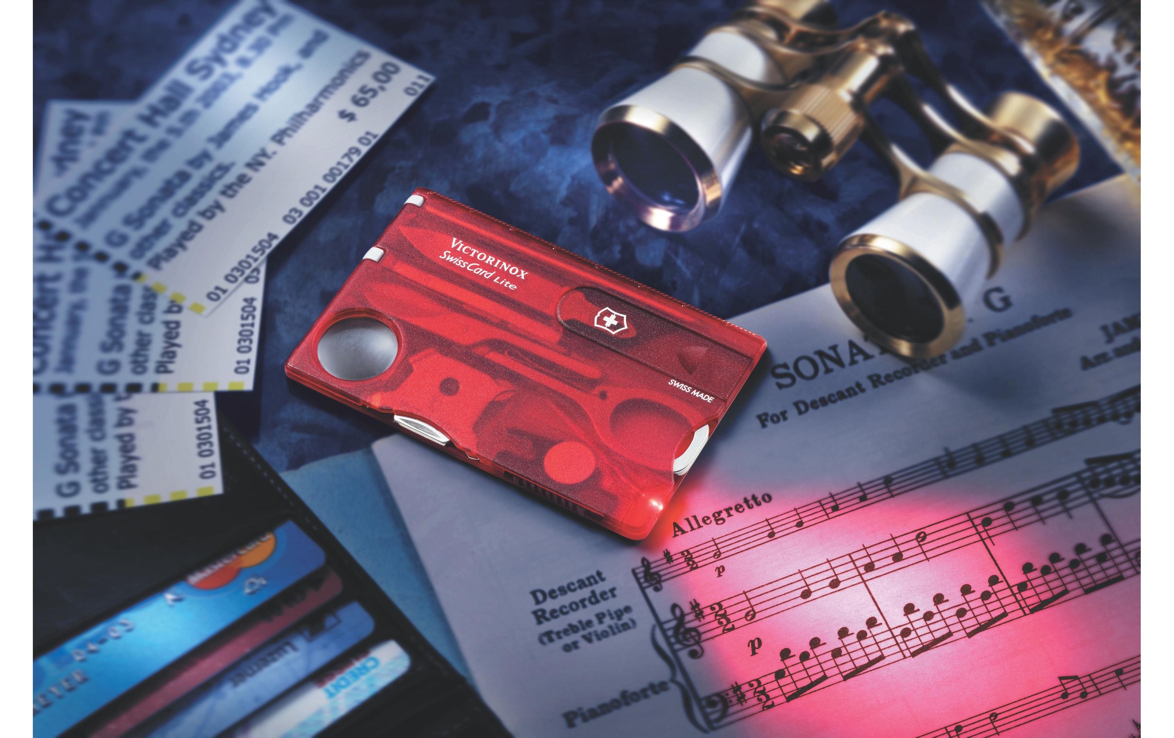 Victorinox Taschenmesser »SwissCard Lite rot«