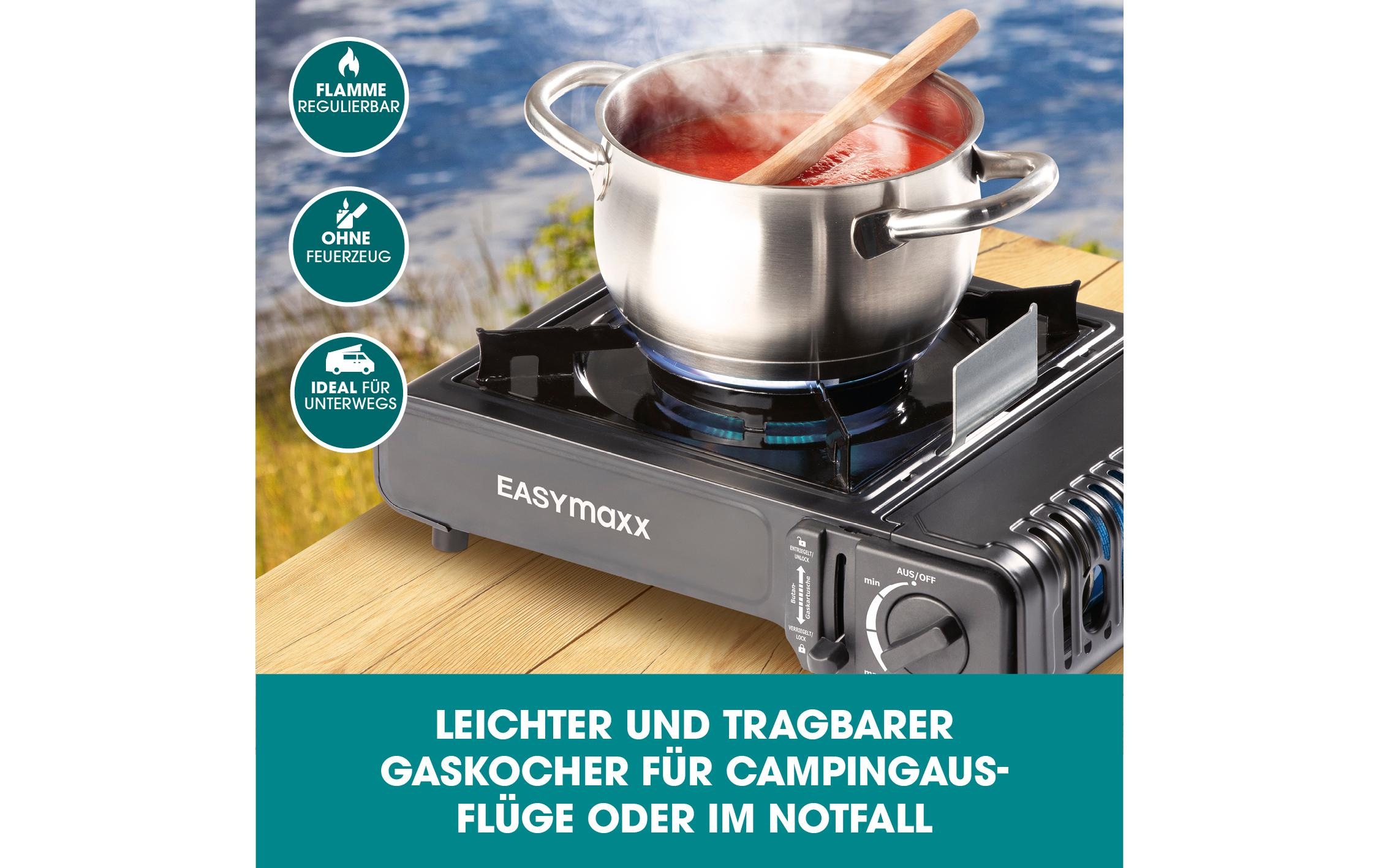 EASYmaxx Gaskocher »inkl. Koffer«, 28 cmx34 cm