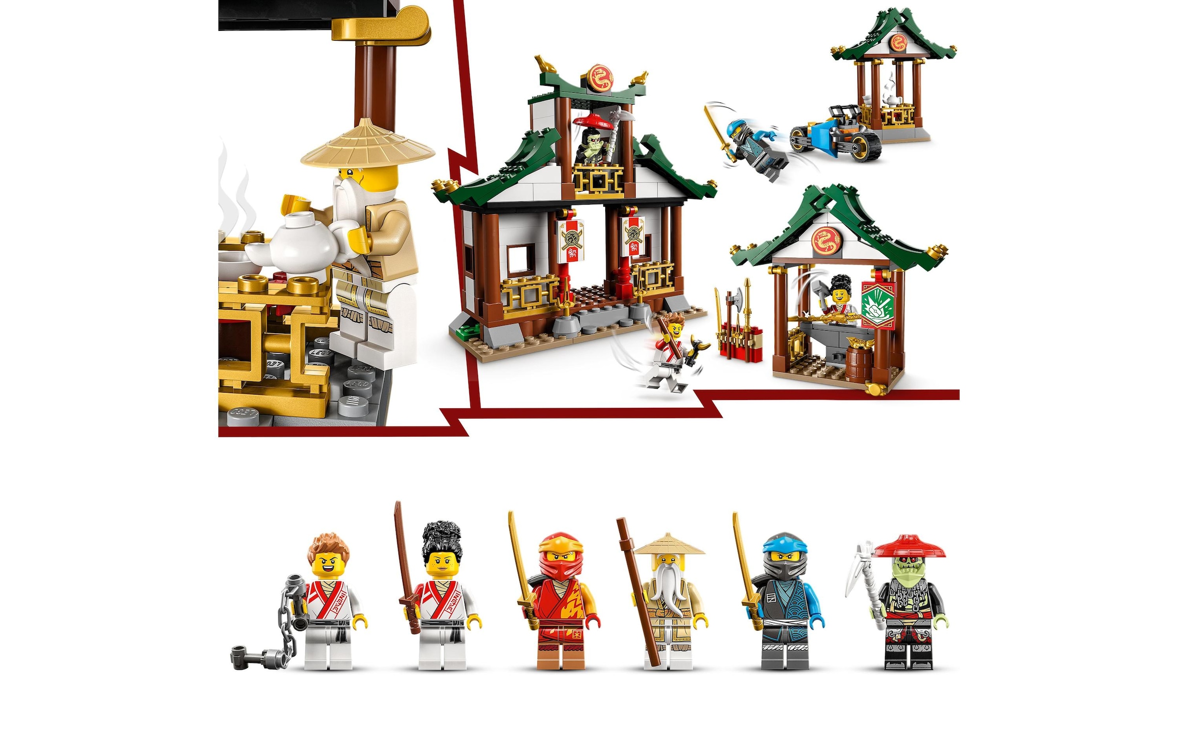 LEGO® Konstruktionsspielsteine »Kreative Ninja Steinebox«, (530 St.)