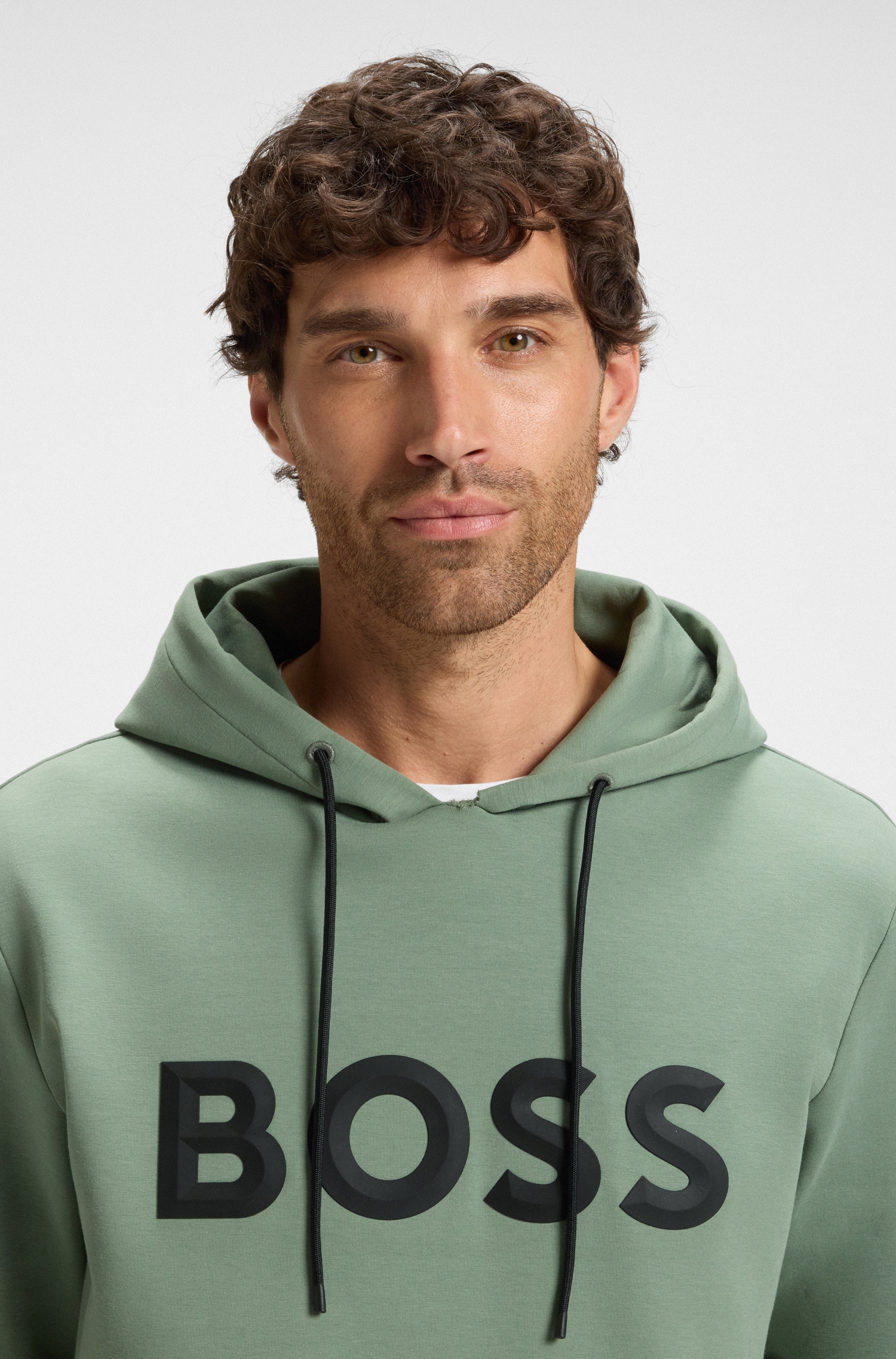 BOSS GREEN Kapuzensweatshirt »Soody Zone«, mit Kängurutasche, regular fit, Logodruck