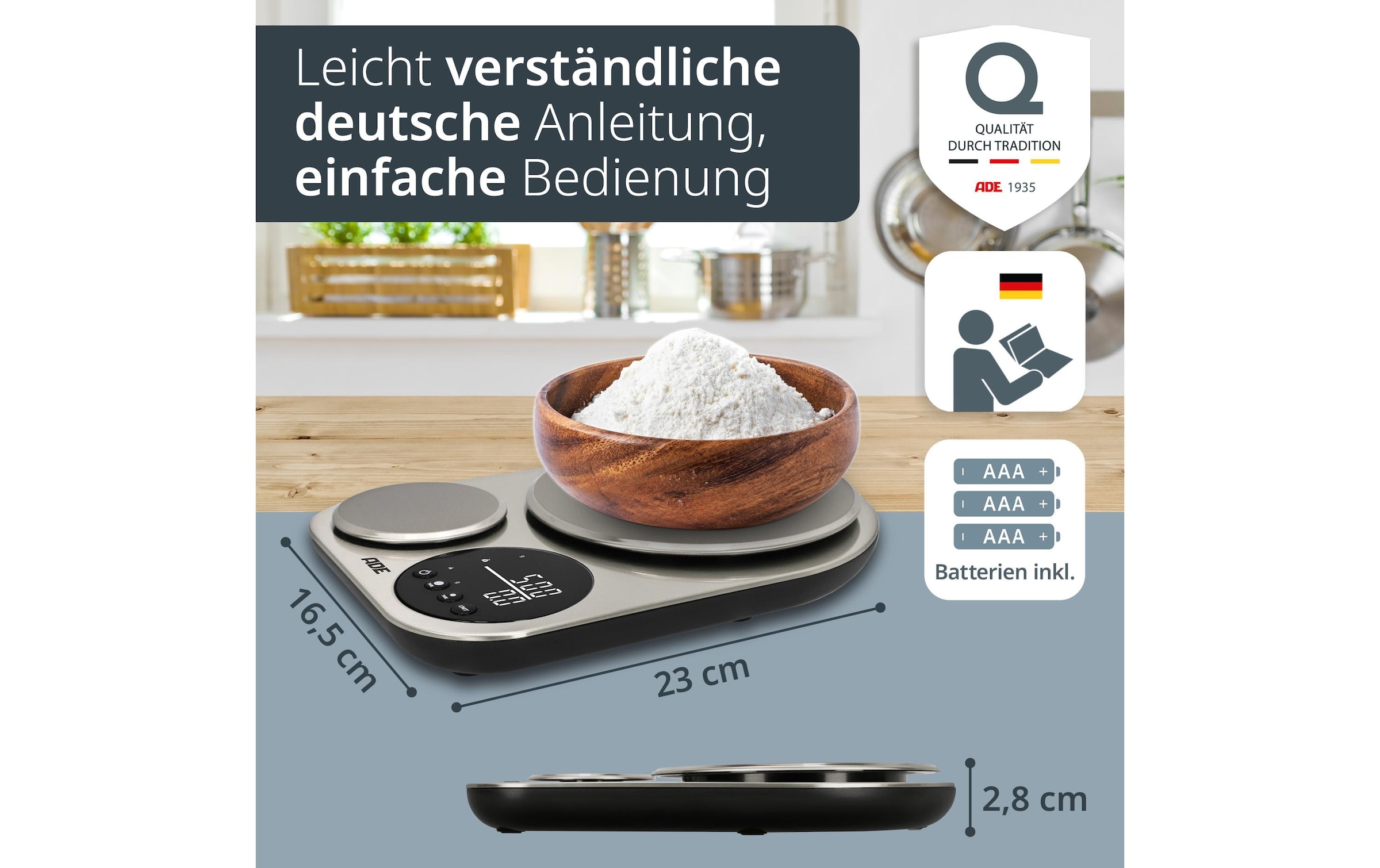 ADE Küchenwaage »Isabella«, (1 tlg.)
