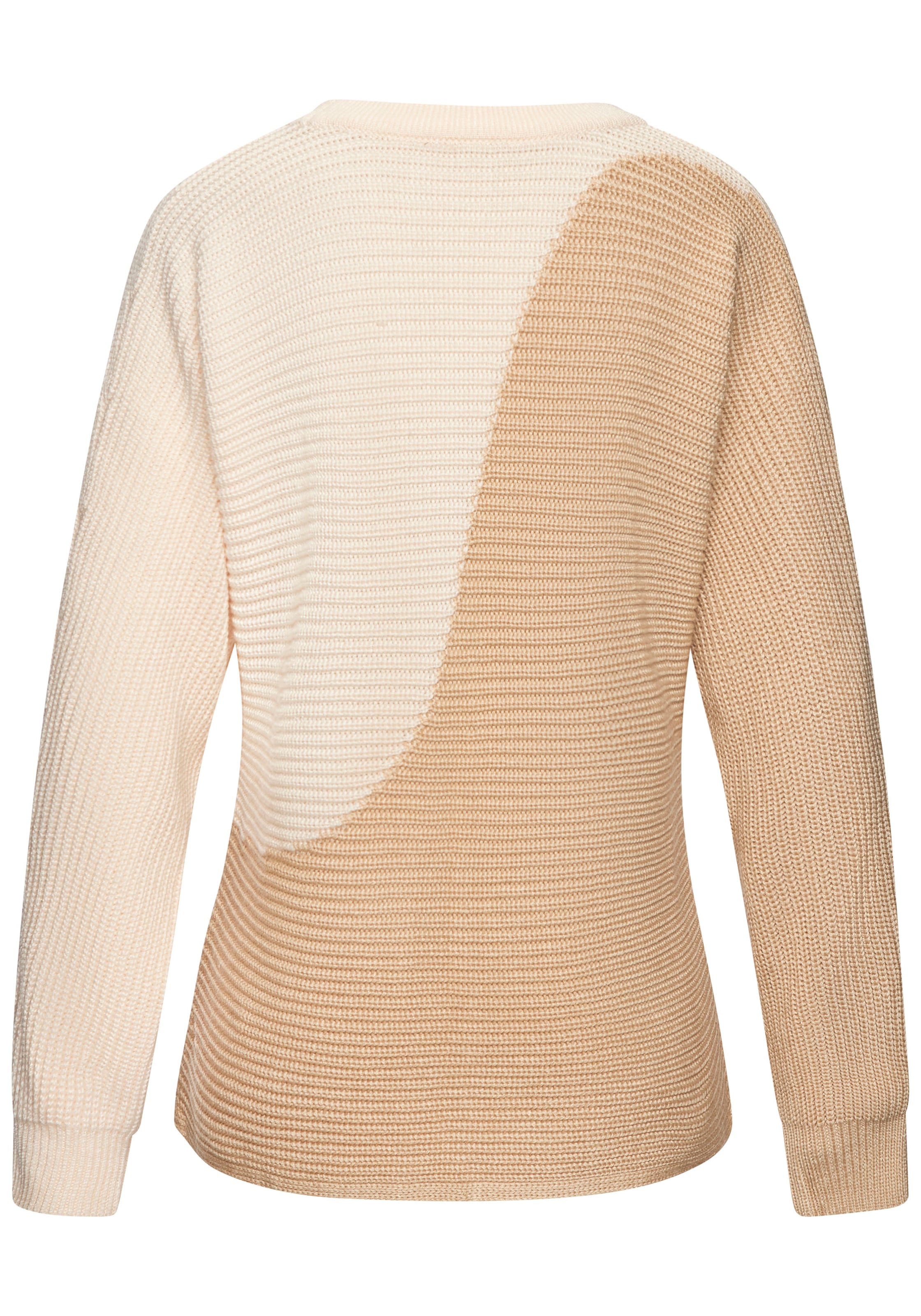 Vivance Strickpullover, in Colorblock-Optik, Rundhals