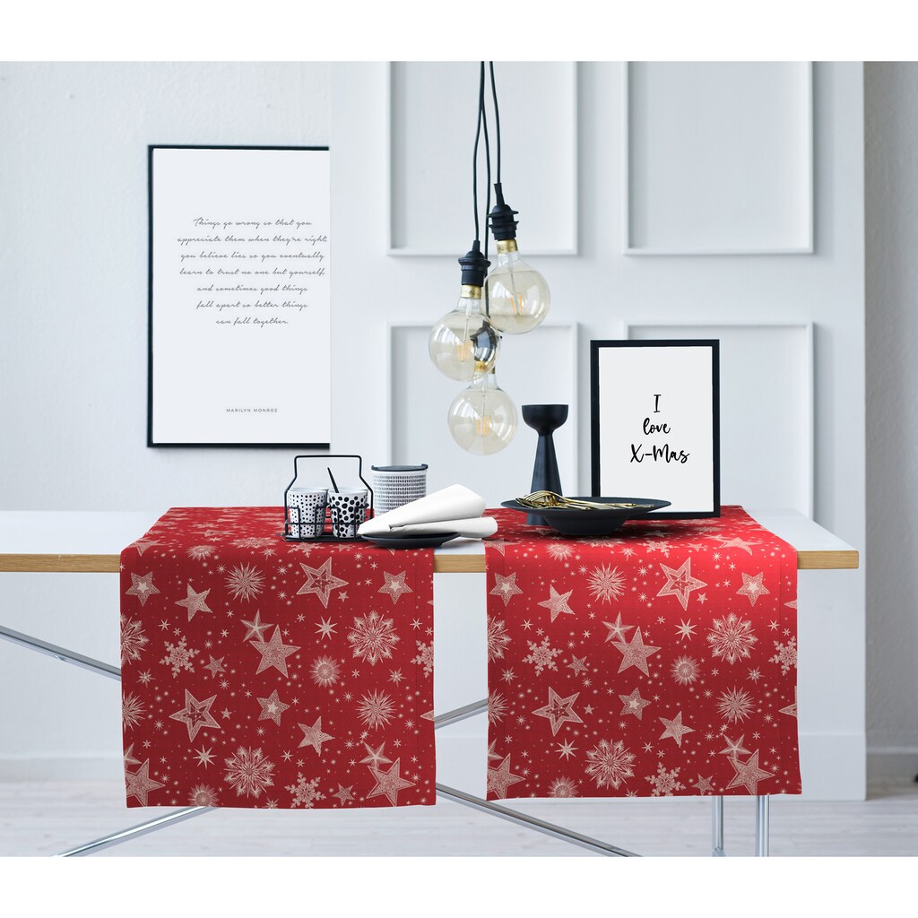 APELT Tischläufer »9602 CHRISTMAS ELEGANCE, Weihnachtsdeko, Weihnachten«, (1 St.)