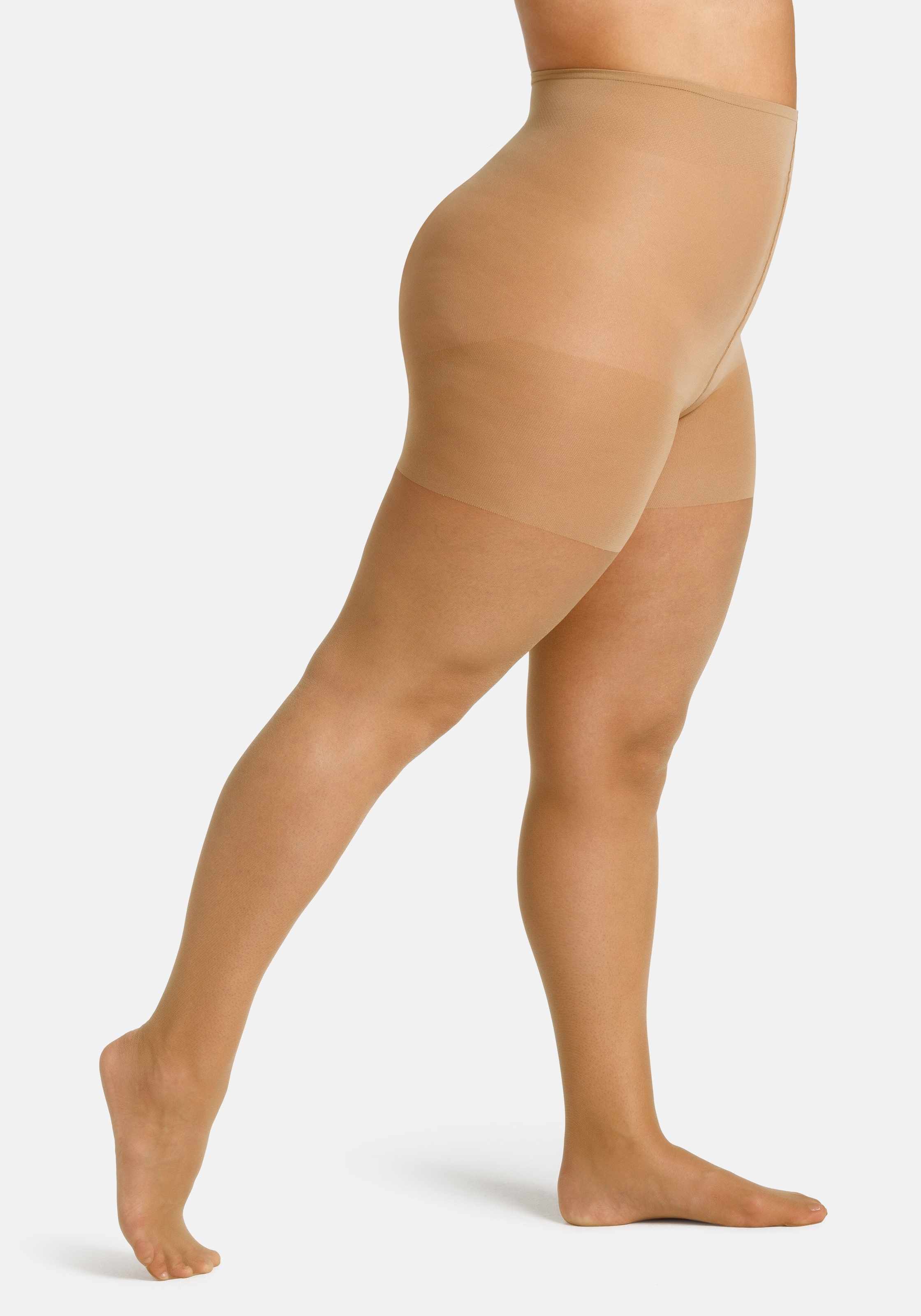 Camano Feinstrumpfhose »fine curvy«, (2er Pack), mit grossen Grössen