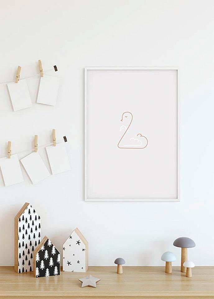 Komar Bild »Baby Welcome«, Tiere, (1 St.), Wandbild zur Dekoration - ohne Rahmen