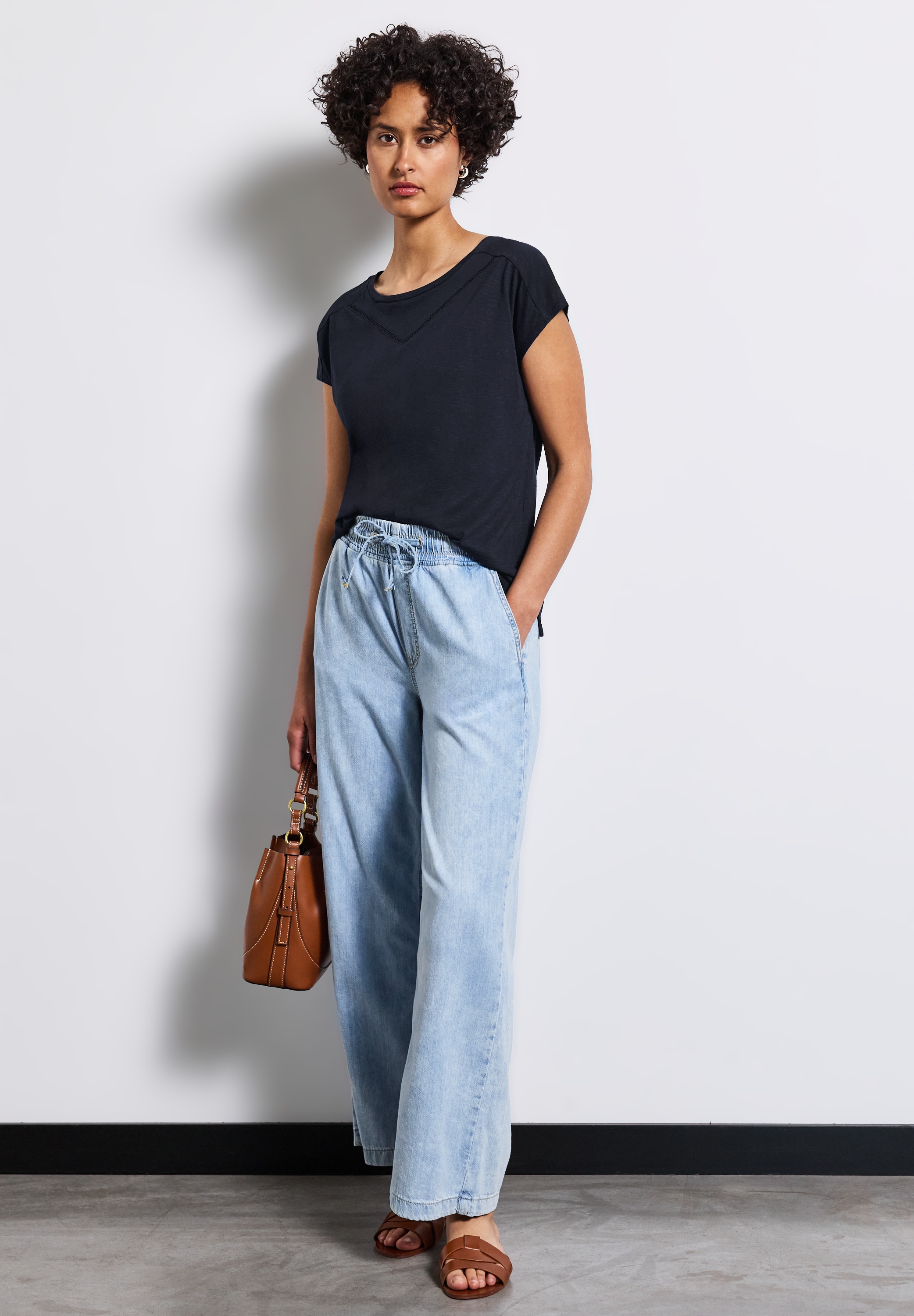 STREET ONE Shirttop, mit Deko-Tape