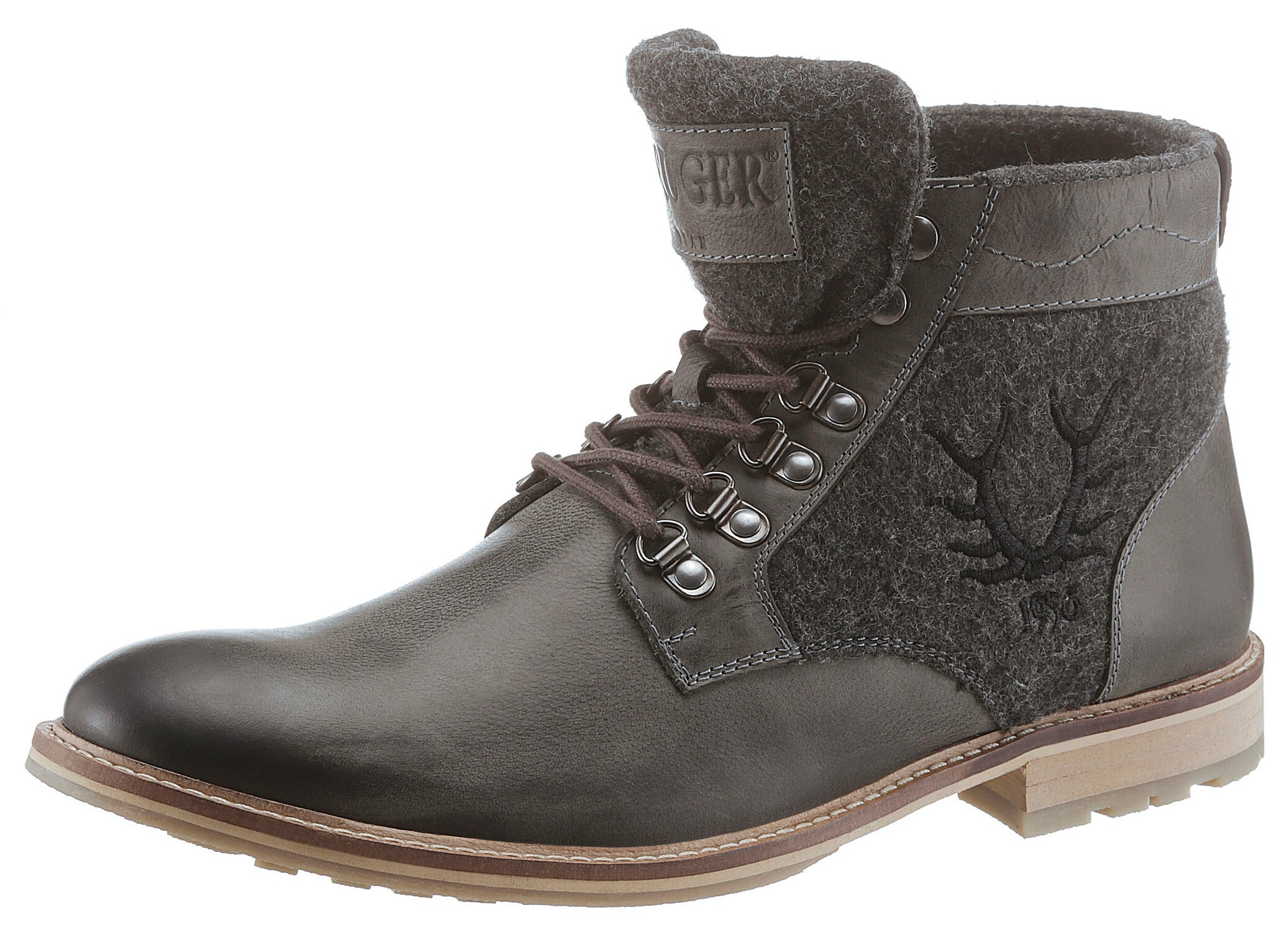 KRÜGER BUAM Schnürboots, im Used Look kaufen