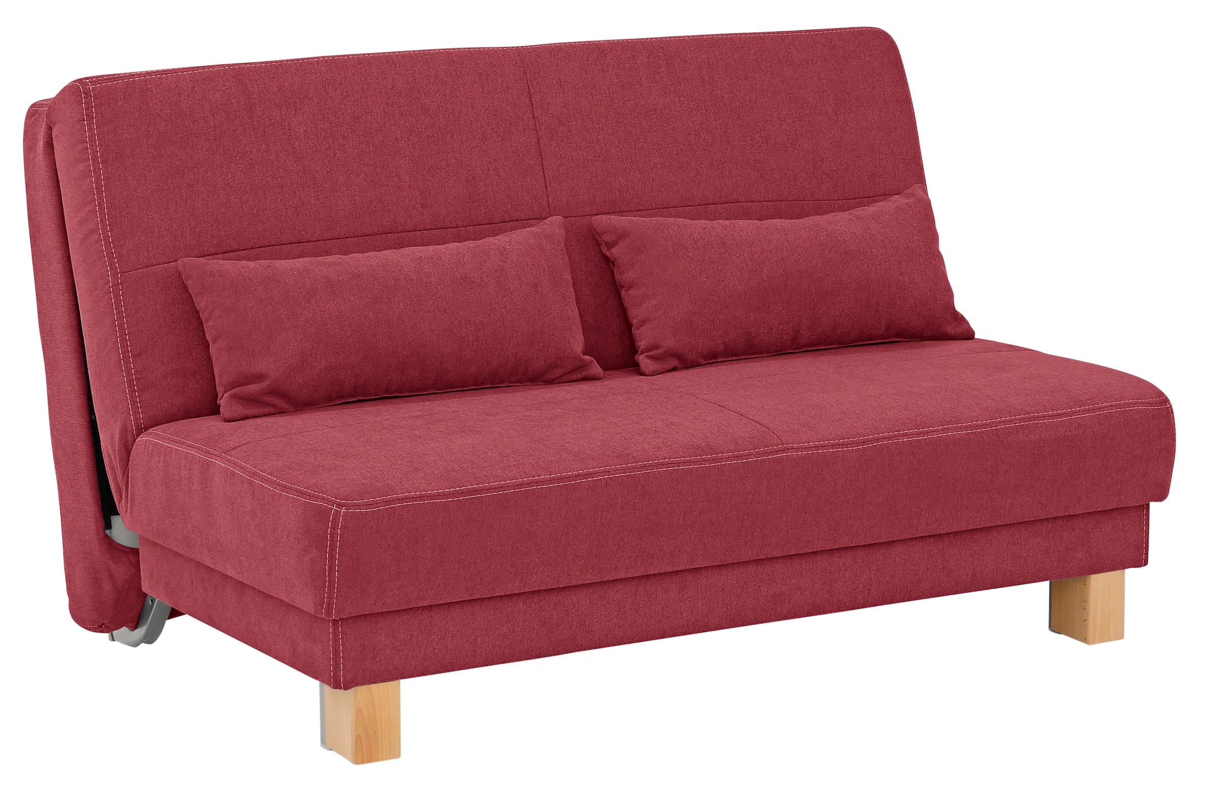 Home affaire Schlafsofa "Gina" vom Sofa zum Bett mit einem Handgriff, in 4 Breiten, Nierenkissen