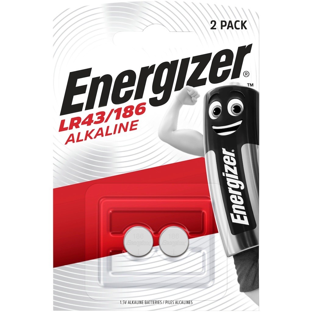Energizer Batterie »2 Stück Alkali Mangan 186«, 1,5 V, (2 St.)