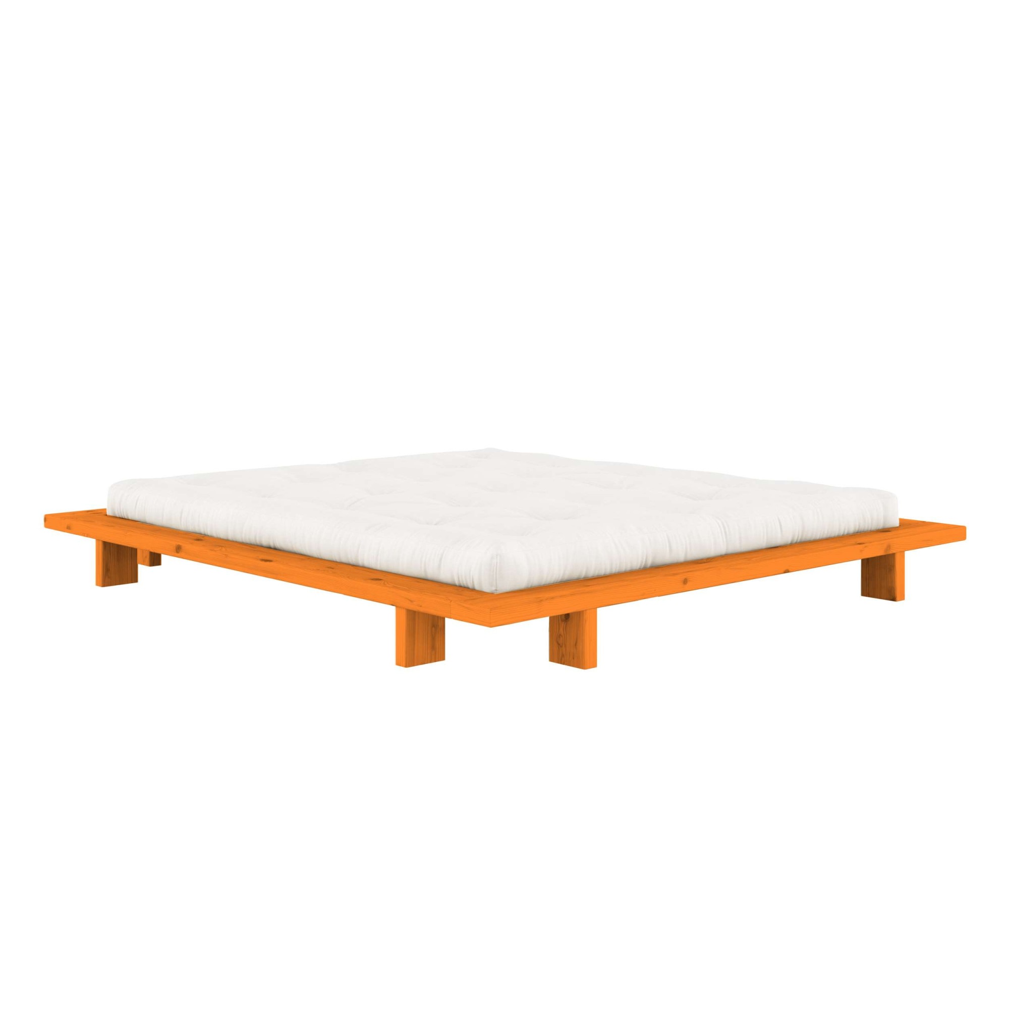 Karup Design Futonbett "Bettgestell JAPAN BED Futonbett aus FSC-zertifiziertem Massivholz" Mit Lattenrost, zeitlos, bequem & in mehreren Farben und Grössen erhältlich